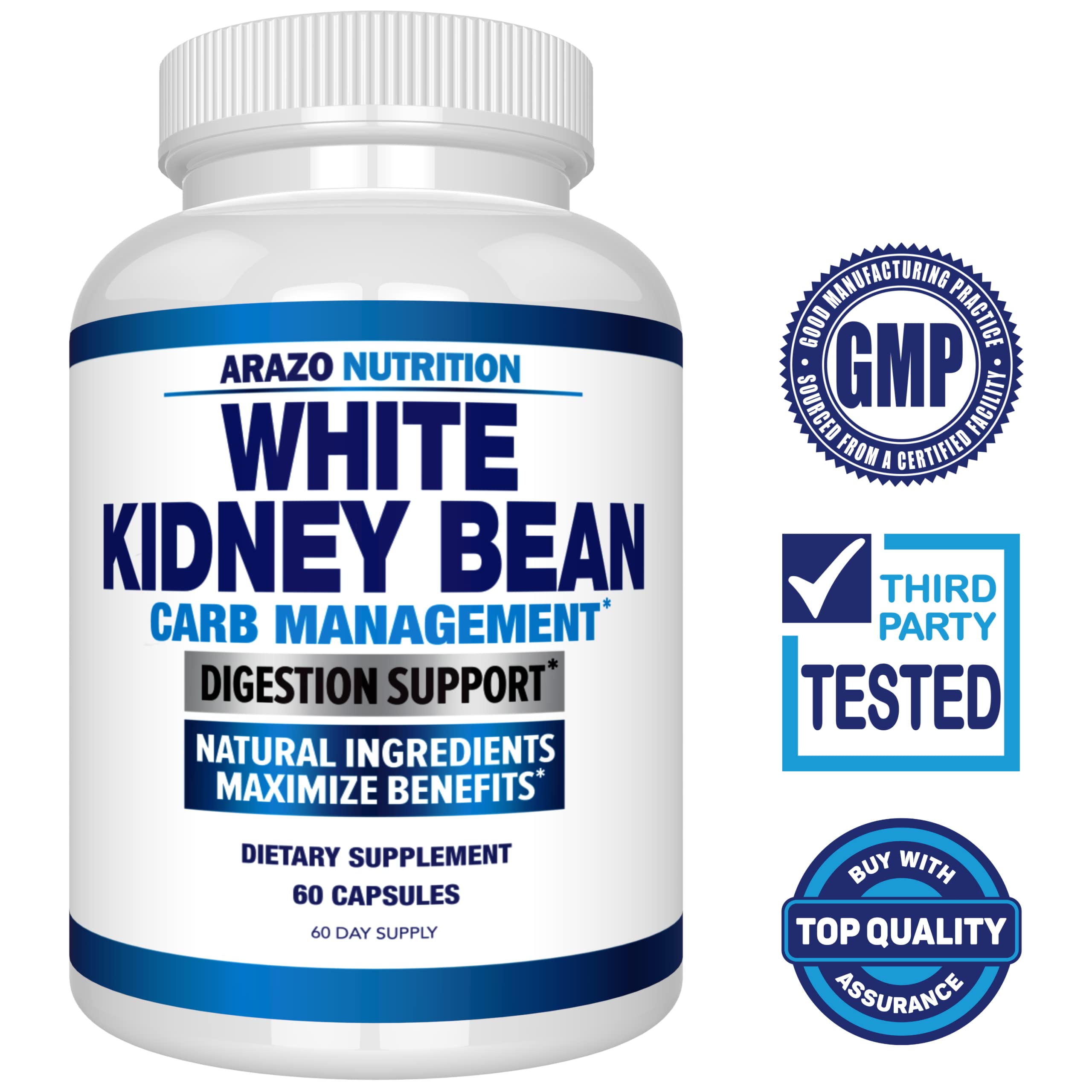 Foto 2 | Suplemento De Extracto De Frijol Blanco De Arazo Nutrition 600 Mg - Venta Internacional.