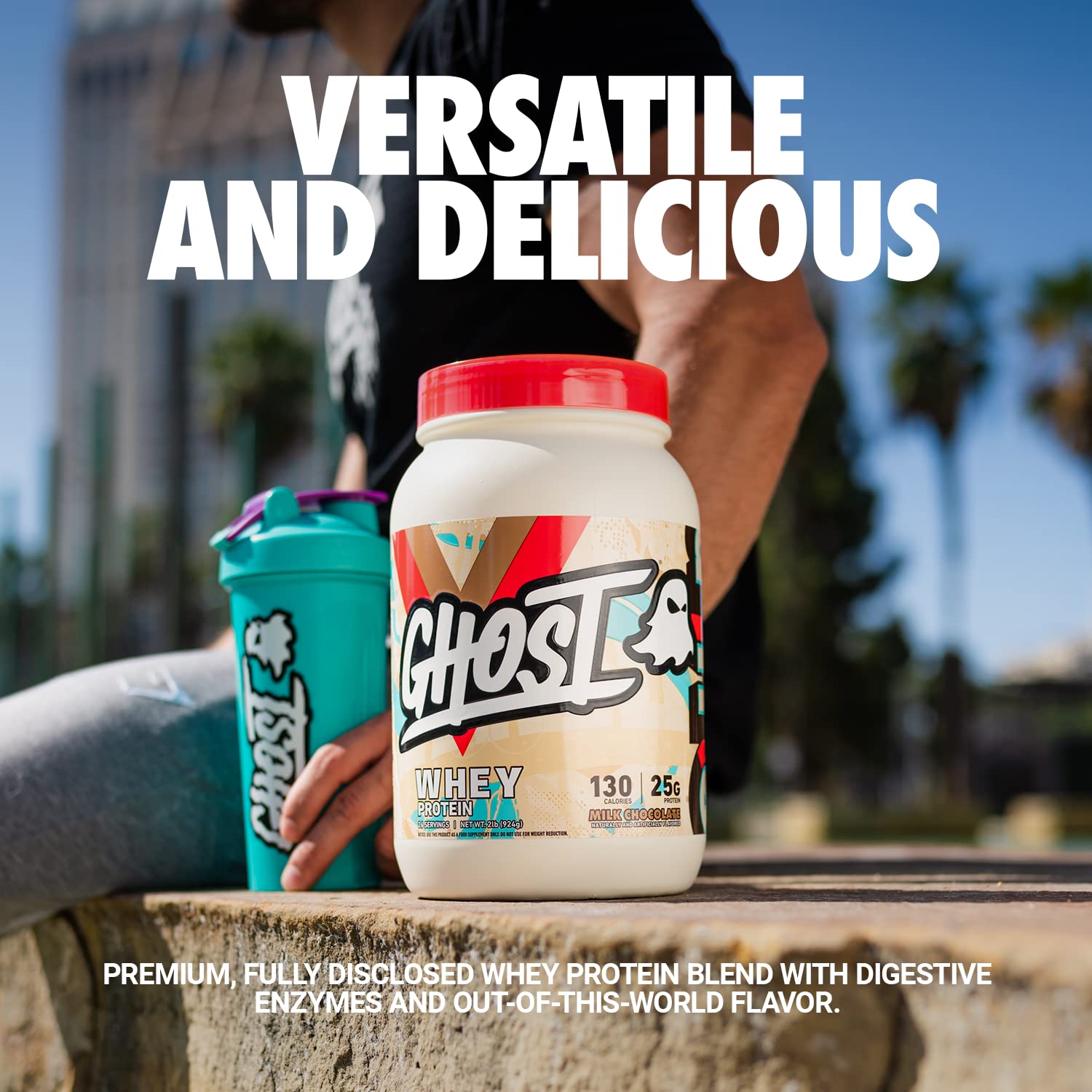 Foto 2 | Proteína En Polvo Ghost Whey Milk Con Sabor A Chocolate 907g - Venta Internacional.