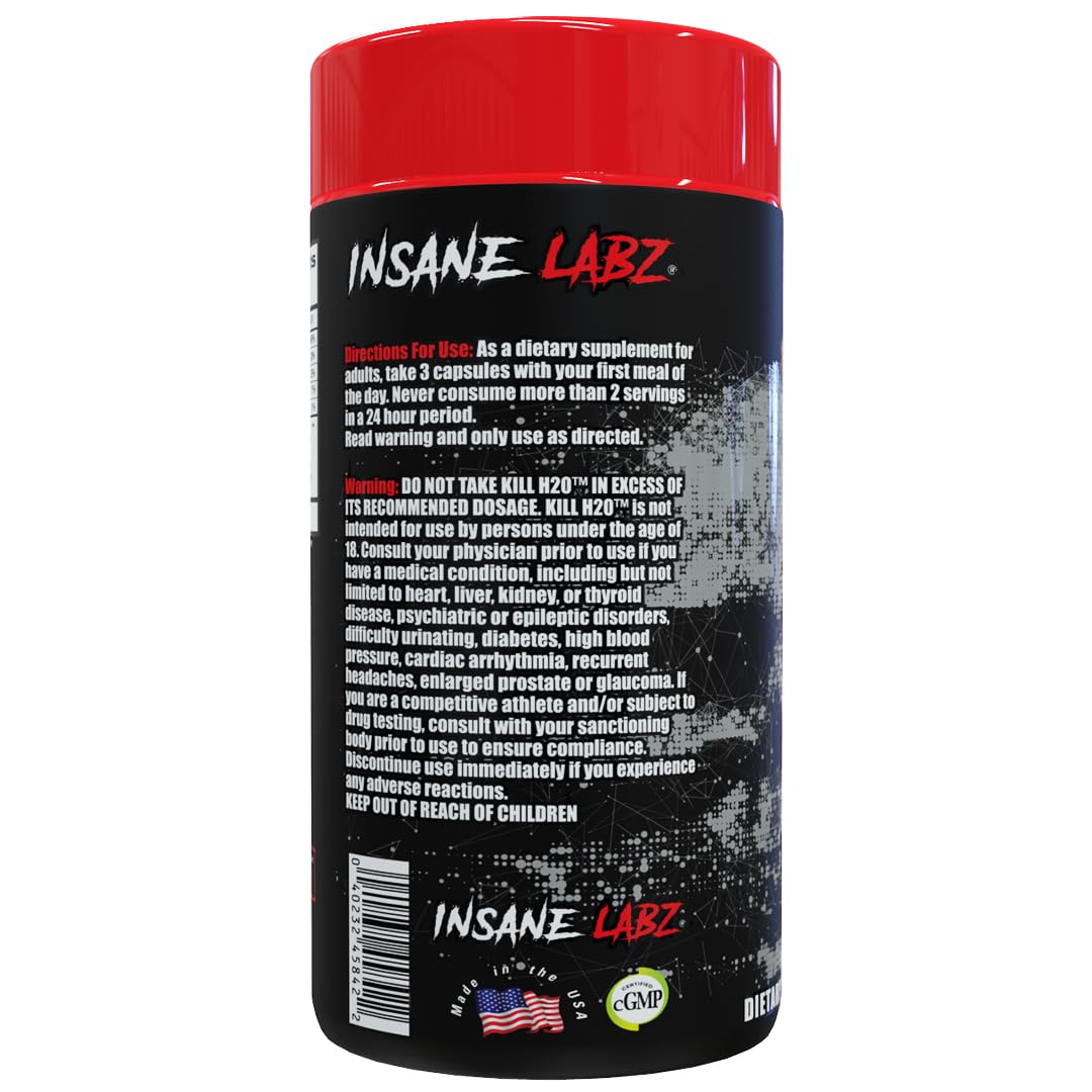 Foto 4 pulgar | Diurético Insane Labz Kill H2o Con Infusión De Arándanos, 20 Porciones - Venta Internacional.