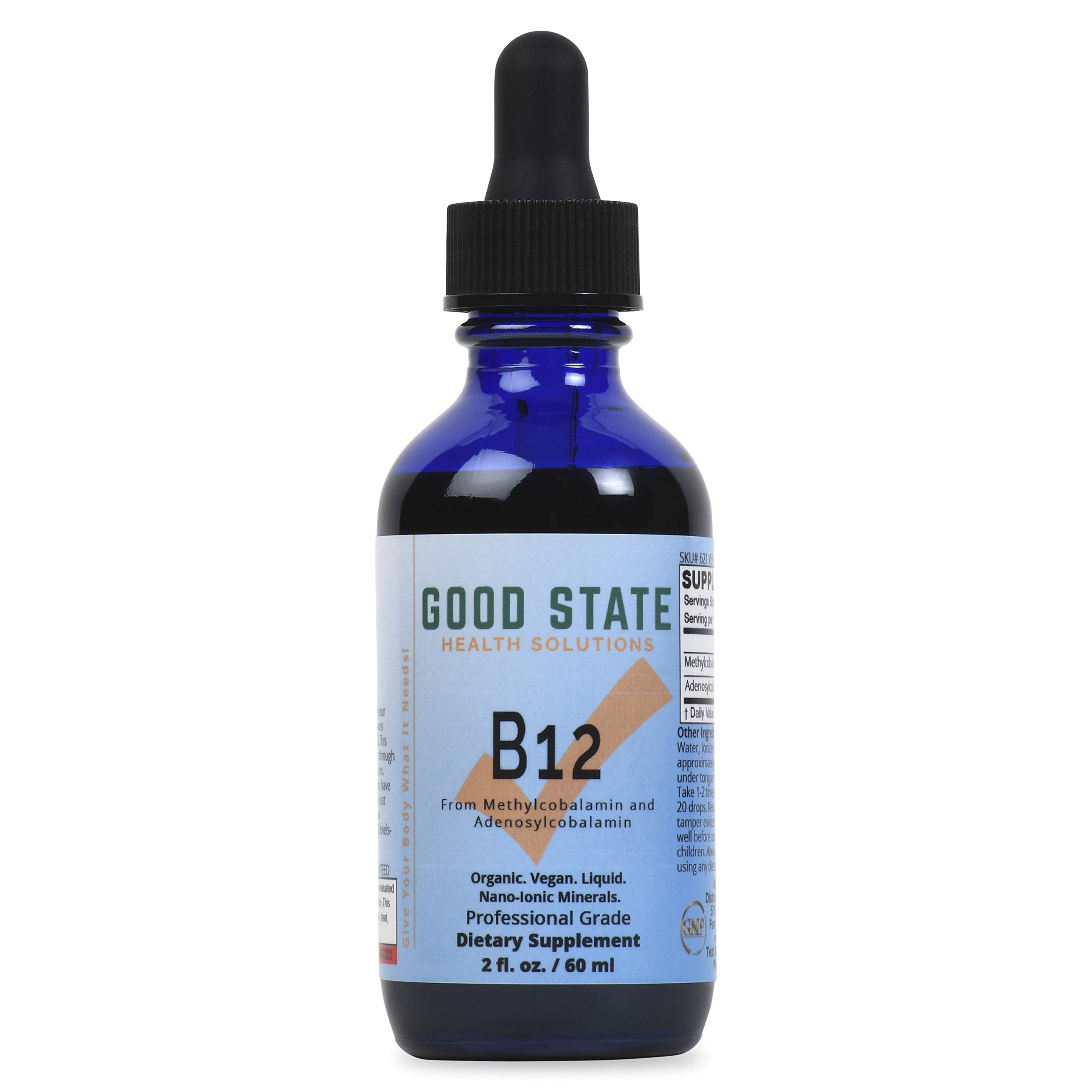 Foto 2 pulgar | Suplemento De Vitamina B12 Good State Nano-ionic, 60 Ml, Vegano - Venta Internacional.