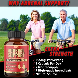 Foto 5 | Suplemento Agobi Adrenal Support 7 En 1 Con Ashwagandha 60 Cápsulas - Venta Internacional.