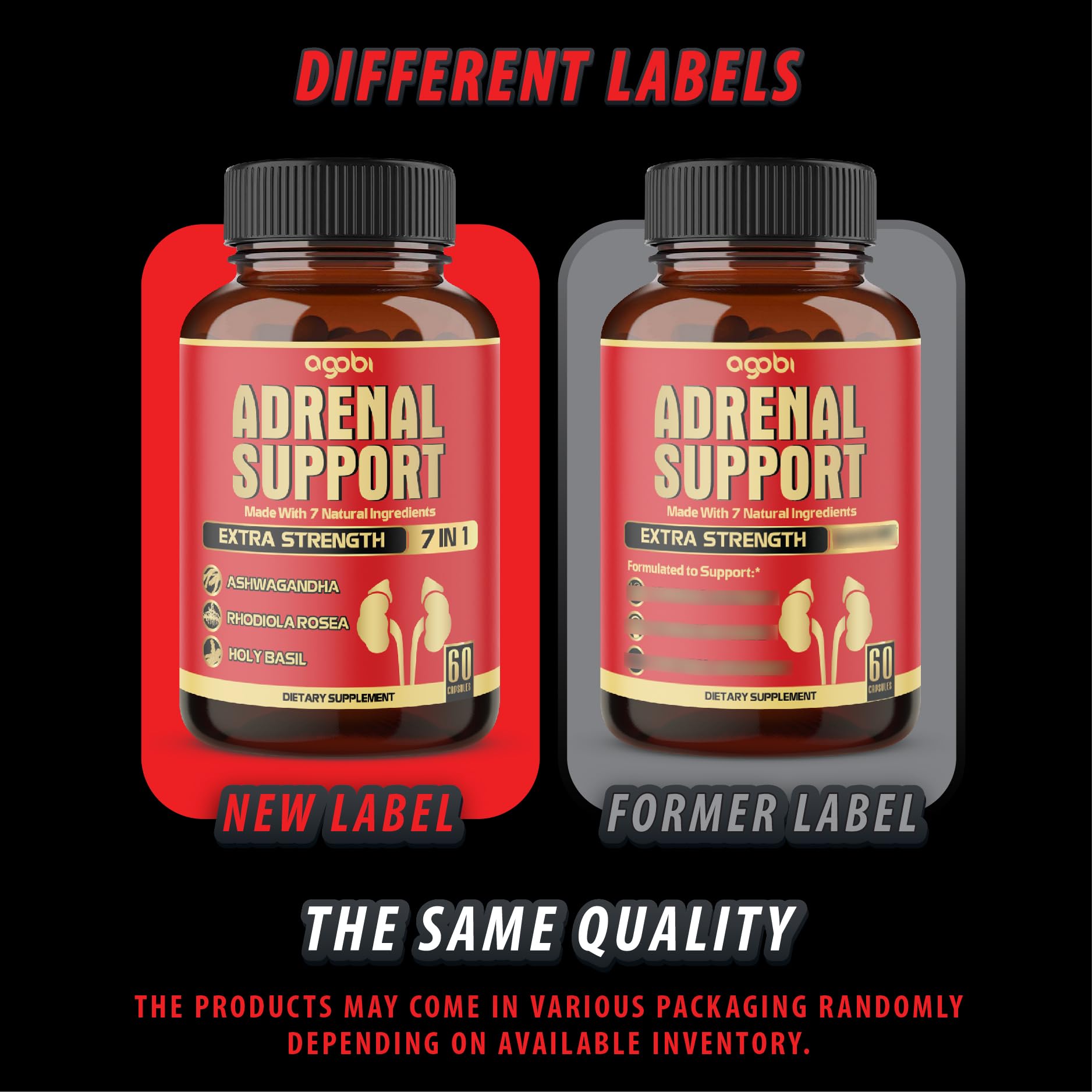 Foto 7 pulgar | Suplemento Agobi Adrenal Support 7 En 1 Con Ashwagandha 60 Cápsulas - Venta Internacional.