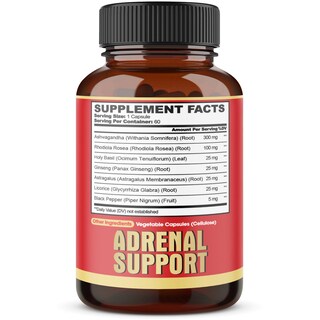 Foto 7 | Suplemento Agobi Adrenal Support 7 En 1 Con Ashwagandha 60 Cápsulas - Venta Internacional.