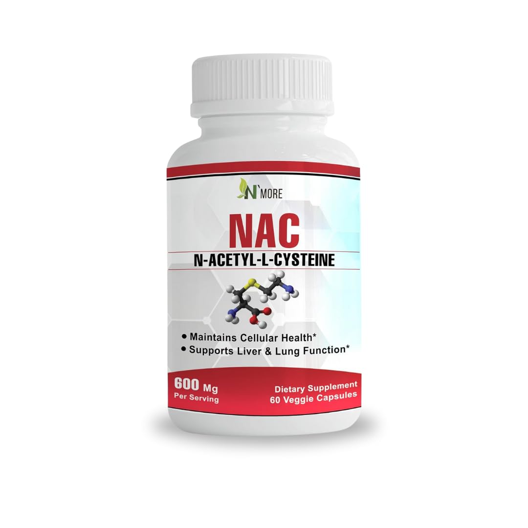 Foto 1 | Suplemento N'more N-acetil-cisteína (nac) 600 Mg 60 Cápsulas - Venta Internacional.