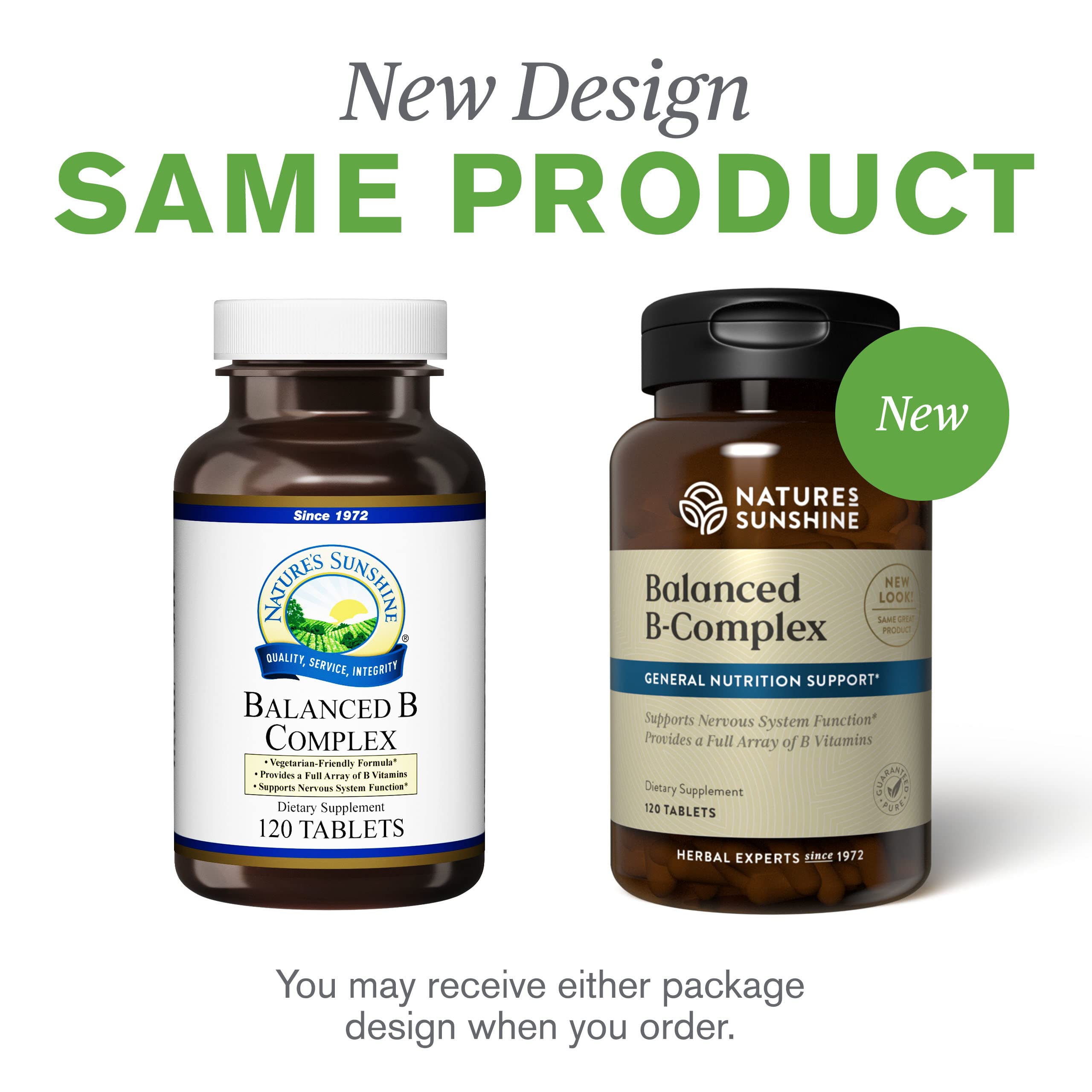 Foto 7 | Suplemento Nature's Sunshine Balanced B Complex 120 Tabletas - Venta Internacional.