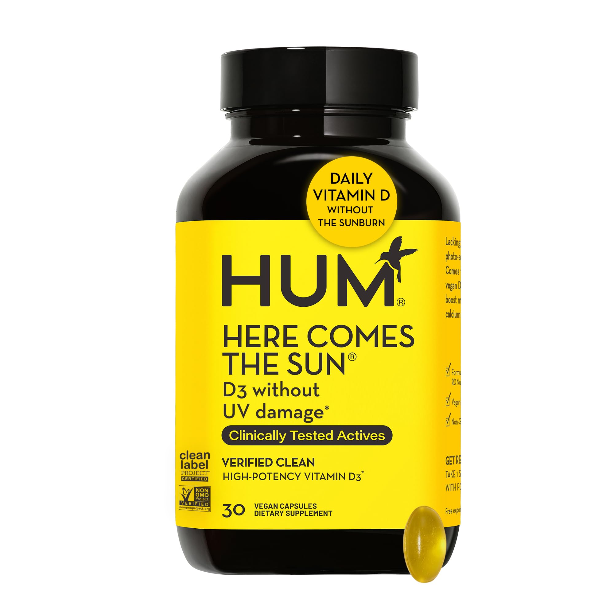 Foto 2 pulgar | Suplemento Hum Here Comes The Sun, Inmune, Vitamina D Y Calcio - Venta Internacional.