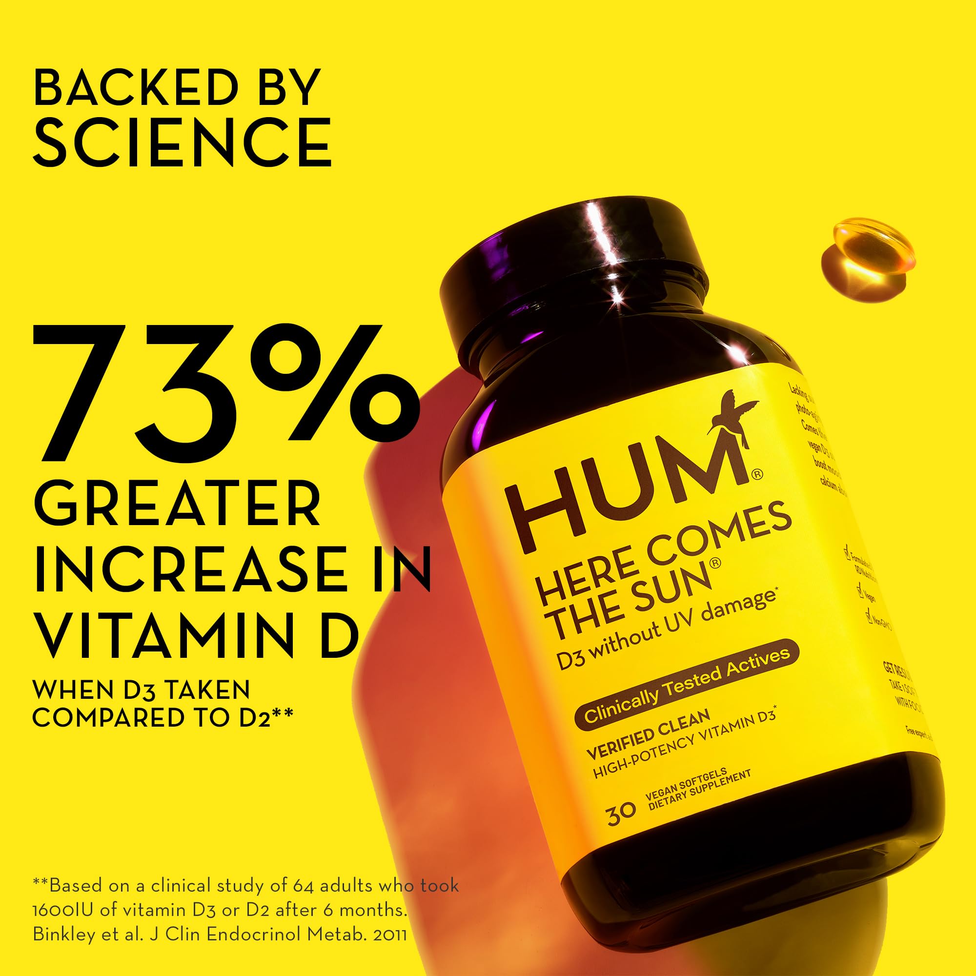 Foto 5 pulgar | Suplemento Hum Here Comes The Sun, Inmune, Vitamina D Y Calcio - Venta Internacional.