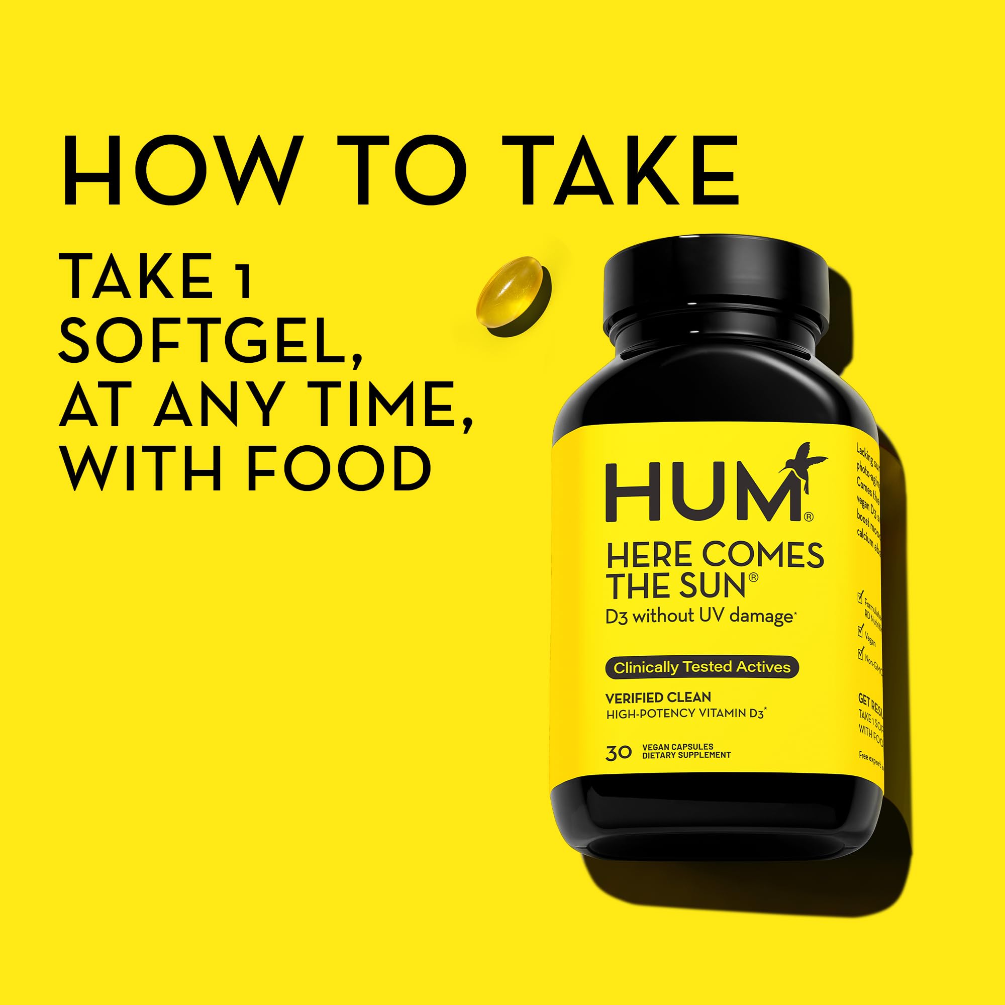 Foto 6 | Suplemento Hum Here Comes The Sun, Inmune, Vitamina D Y Calcio - Venta Internacional.
