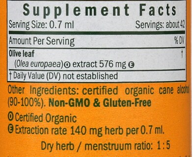 Foto 3 | Extracto Líquido Herb Pharm Olive Leaf 30 Ml Organic Immune - Venta Internacional.