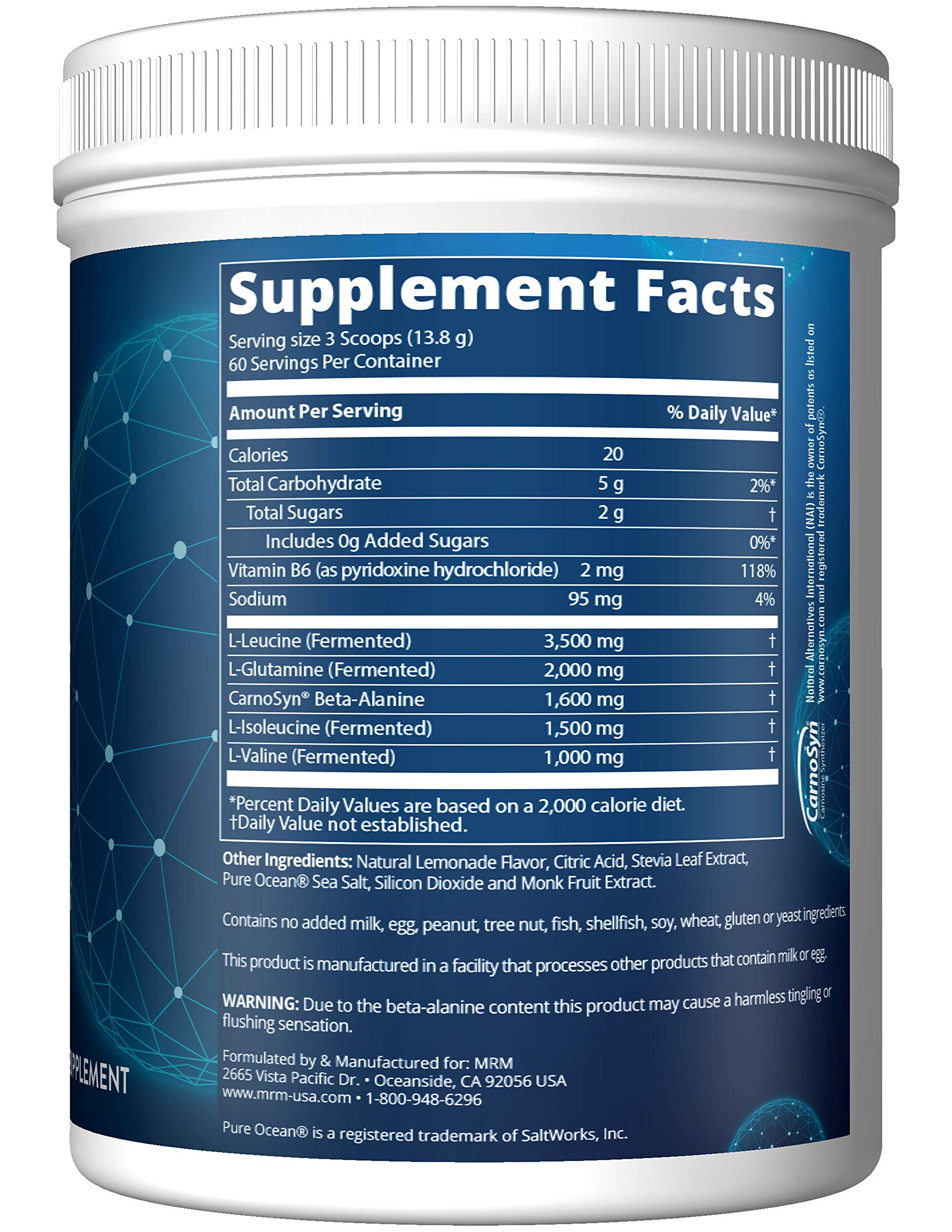 Foto 4 pulgar | Suplemento Mrm Bcaa+g Reload Post-workout Recovery 840g Lemo - Venta Internacional.