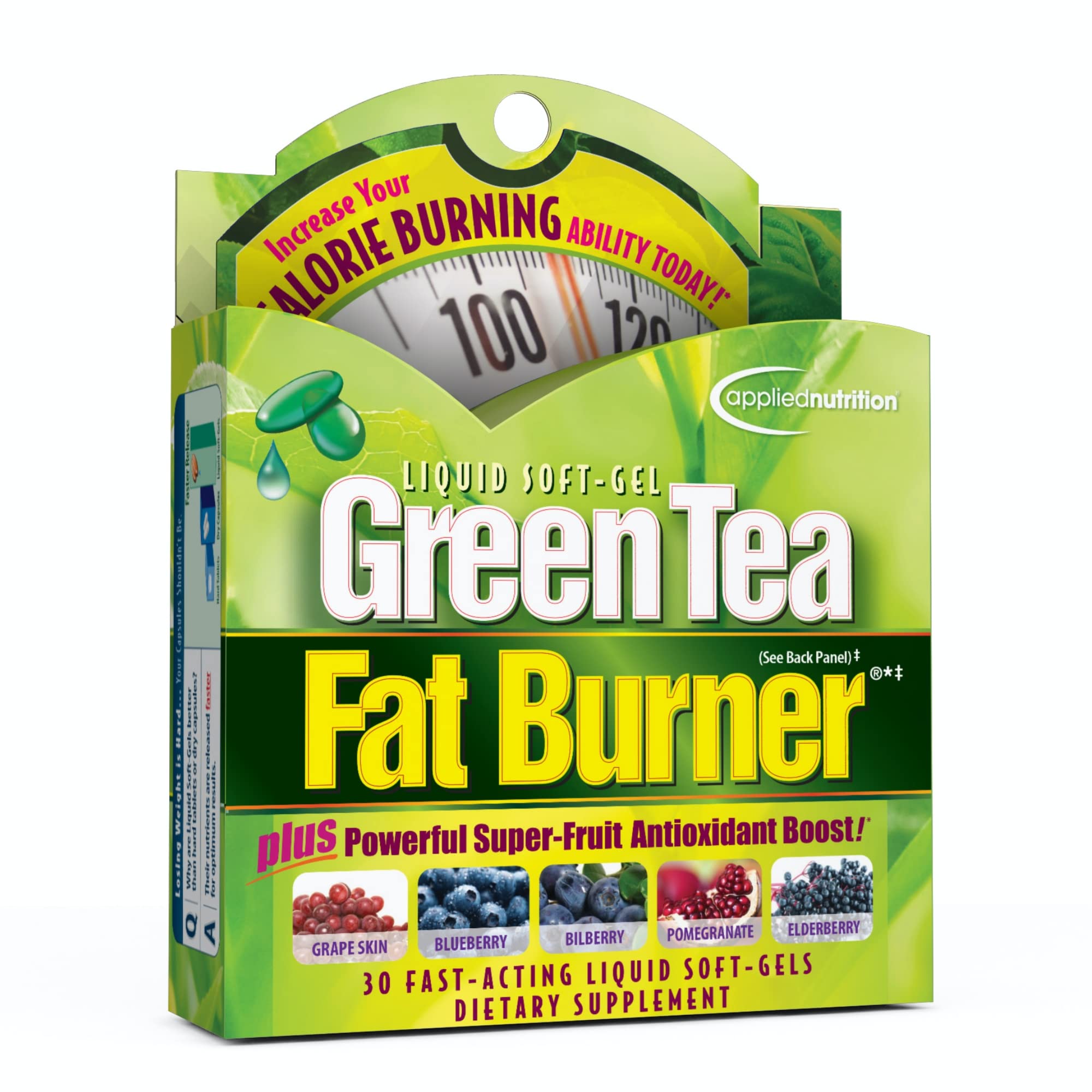 Foto 1 | Suplemento Applied Nutrition, Quemador De Grasa, Té Verde, 30 Cápsulas Blandas - Venta Internacional.