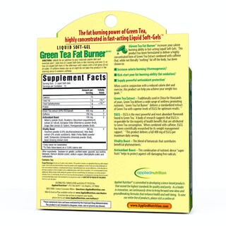 Foto 2 | Suplemento Applied Nutrition, Quemador De Grasa, Té Verde, 30 Cápsulas Blandas - Venta Internacional.