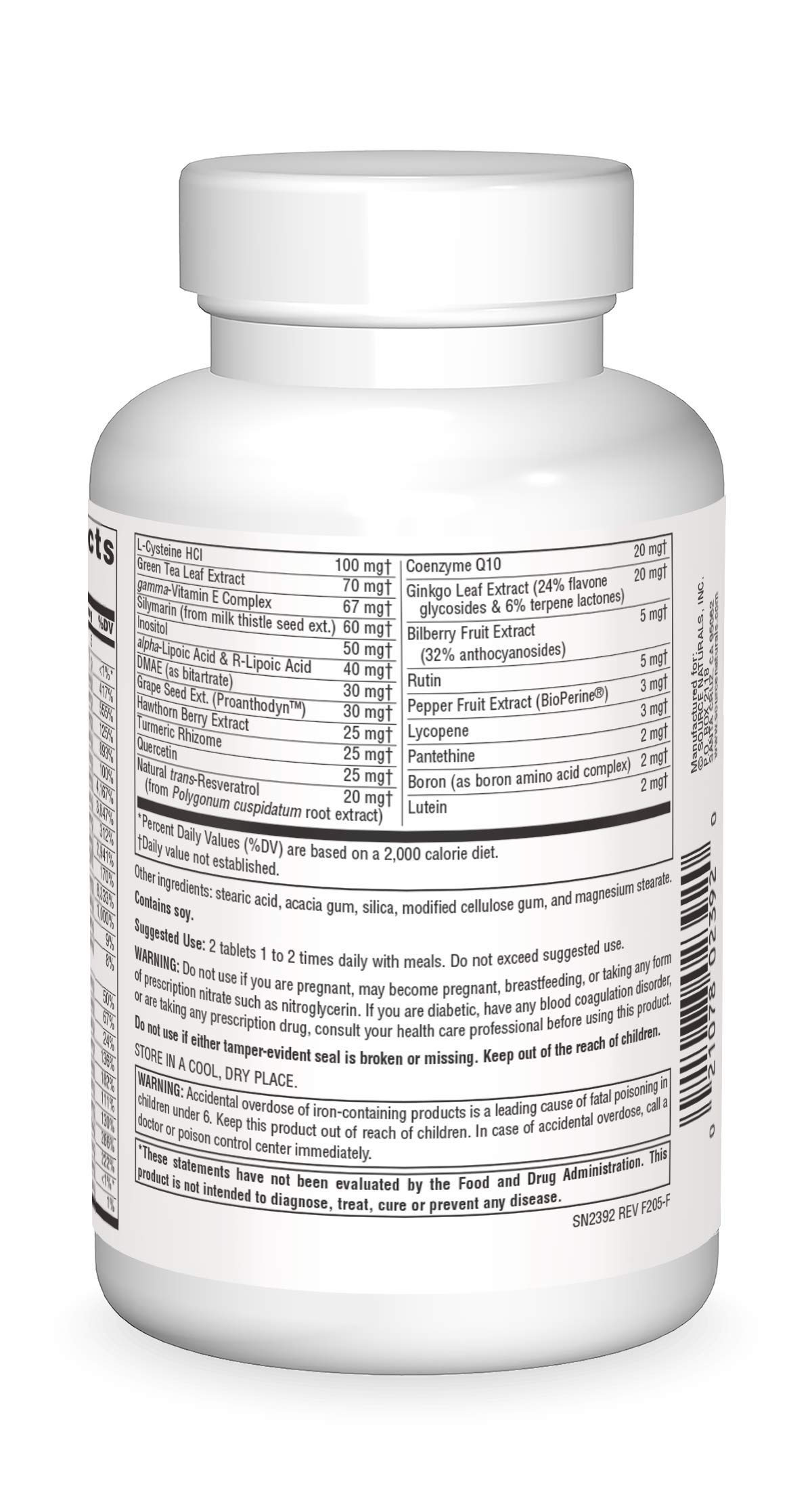 Foto 2 | Suplemento Source Naturals Life Force Vegan 60 Comprimidos - Venta Internacional.