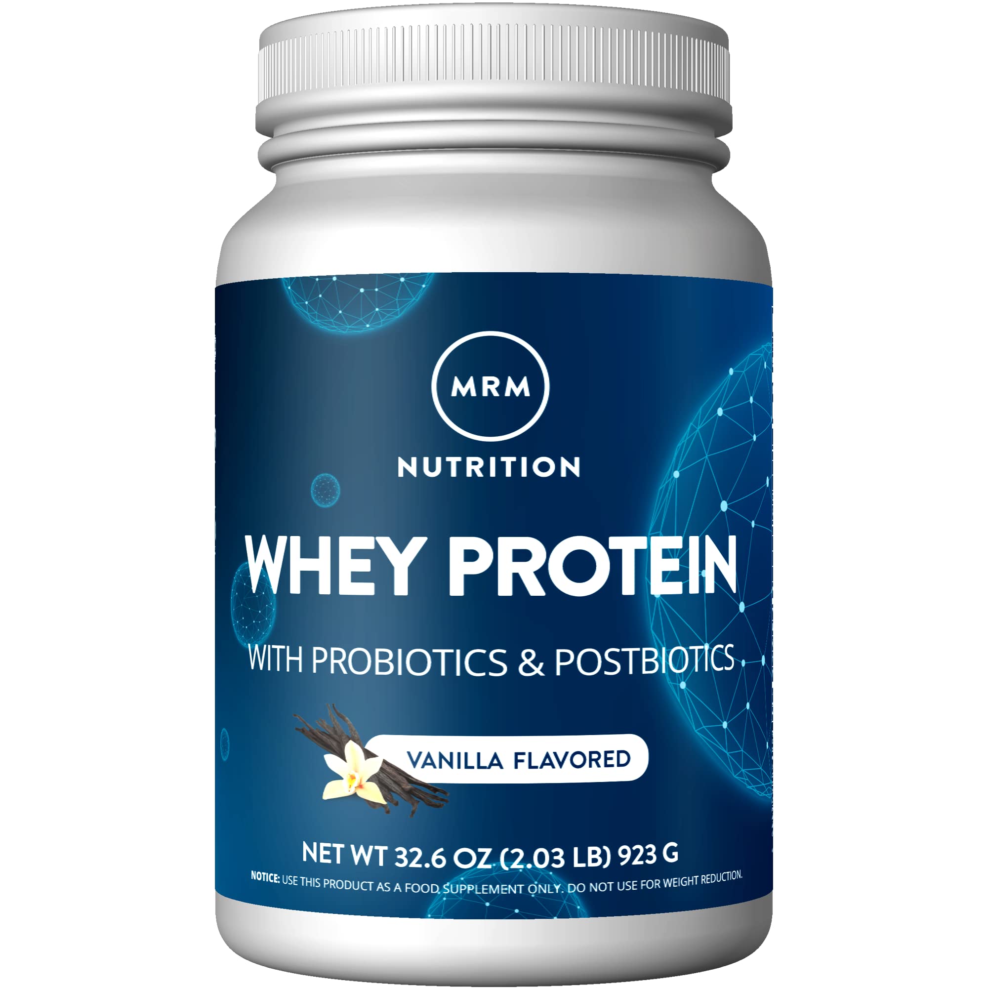 Whey Protein Mrm Nutrition Con Sabor A Vainilla, 18 G, Proteína 33 S - Venta Internacional.