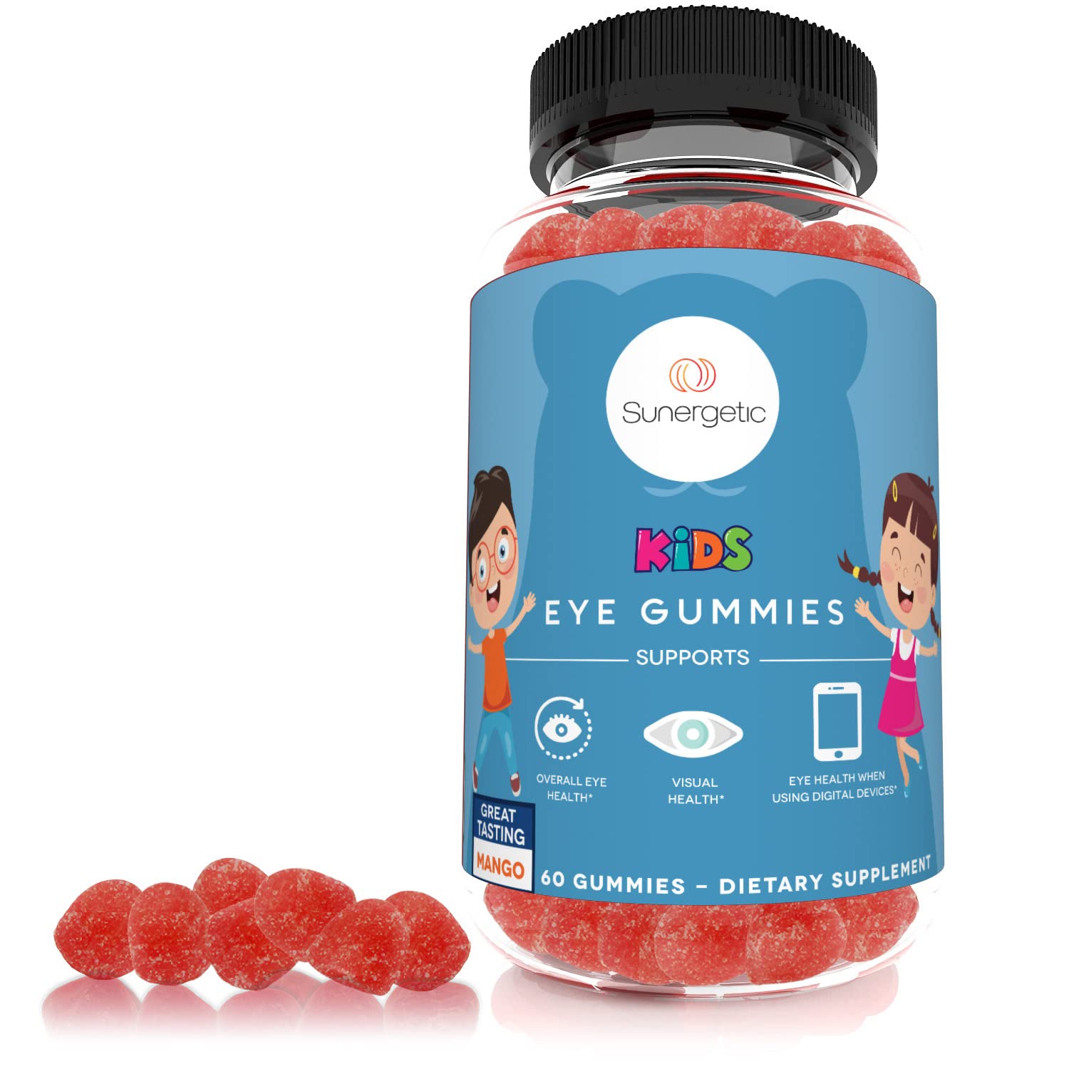 Foto 6 | Gomitas Sunergetic Premium Con Luteína Y Zeaxantina Eye Support - Venta Internacional.