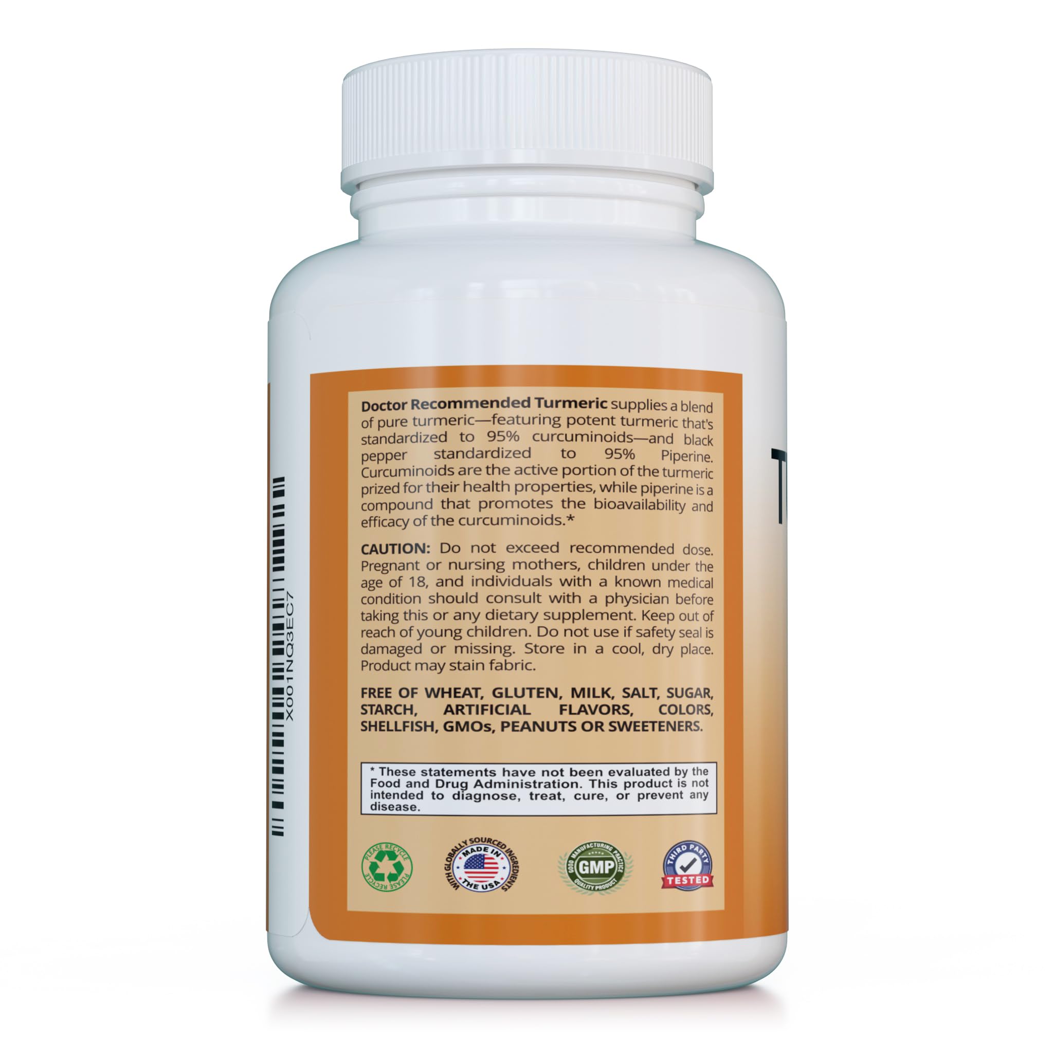 Foto 4 pulgar | Suplemento De Curcumina De Cúrcuma Recomendado Por El Médico: 2250 Mg - Venta Internacional.