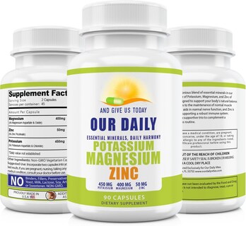 Foto 2 | Complementa Y Danos Hoy Nuestro Diario De Magnesio Y Potasio Con Zinc - Venta Internacional.