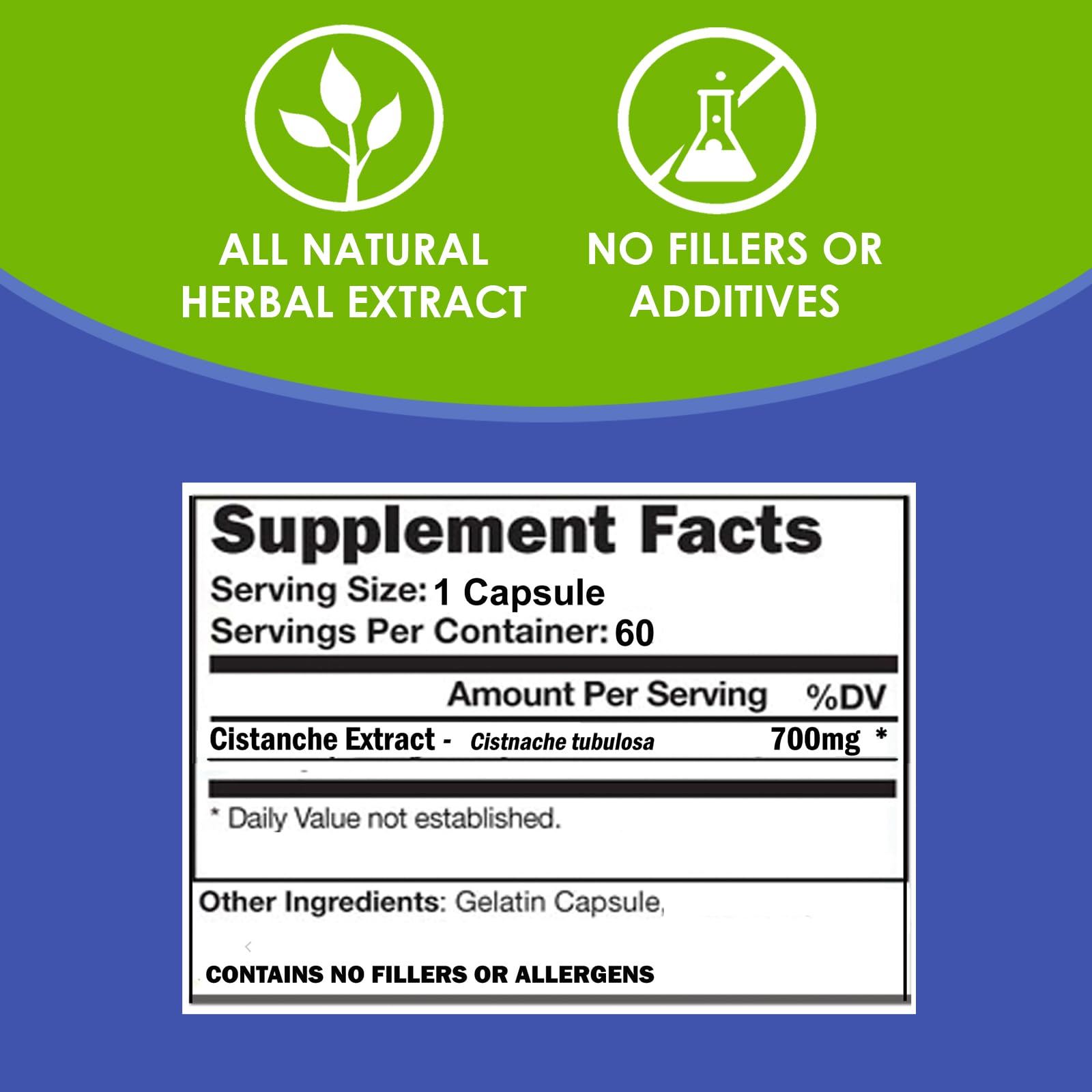 Foto 5 pulgar | Suplemento Vh Nutrition Cistanche Cistanche En Cápsulas 700 Mg - Venta Internacional.
