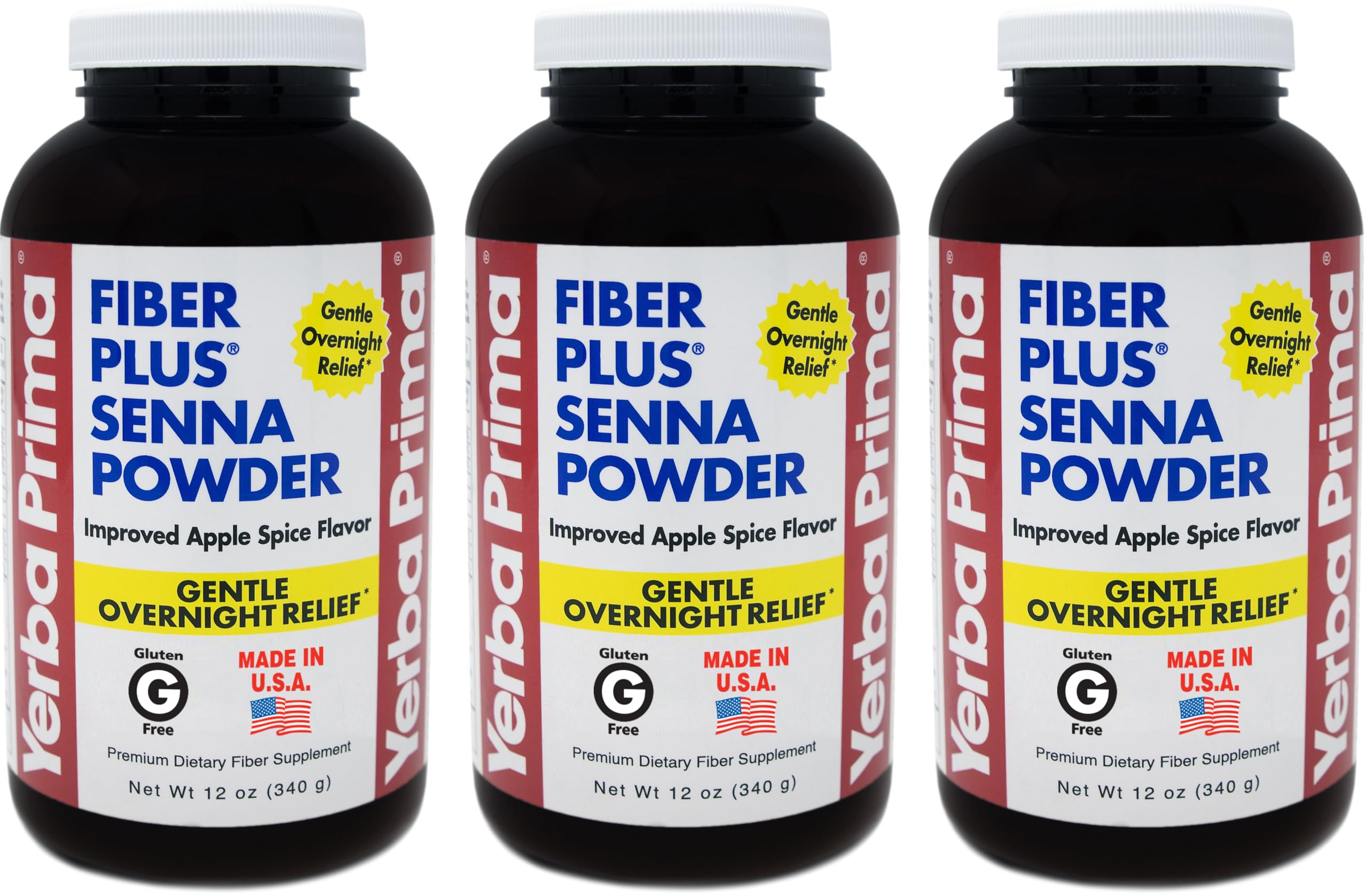 Foto 2 pulgar | Suplemento Yerba Prima Fiber Plus Senna Powder 350 Ml X 3 - Venta Internacional.