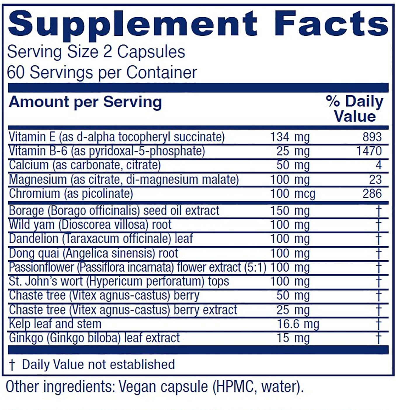 Foto 3 pulgar | Suplemento Vitanica Phase I Women's Premenstrual Support 120 Cápsulas - Venta Internacional.