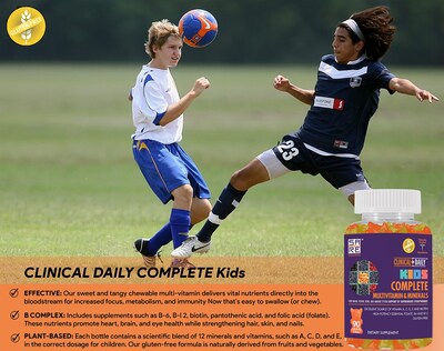 Foto 2 | Gomita Multivitamínica Clinical Daily Complete Kids 90 Unidades - Venta Internacional.