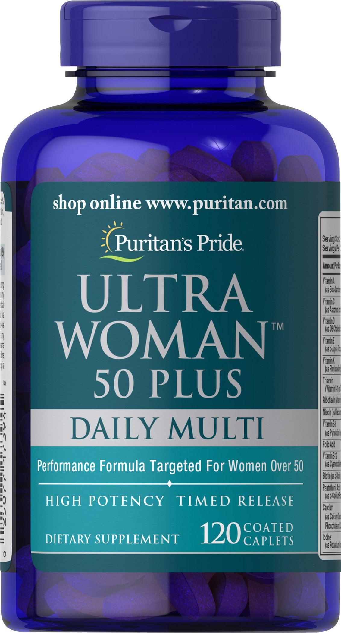 Foto 1 | Suplemento Puritan's Pride Ultra Woman 50+, Suministro De 2 Meses - Venta Internacional.