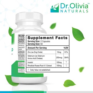 Foto 2 | Suplemento Dr. Olivia Naturals Thyroid Shield 120 Cápsulas - Venta Internacional.