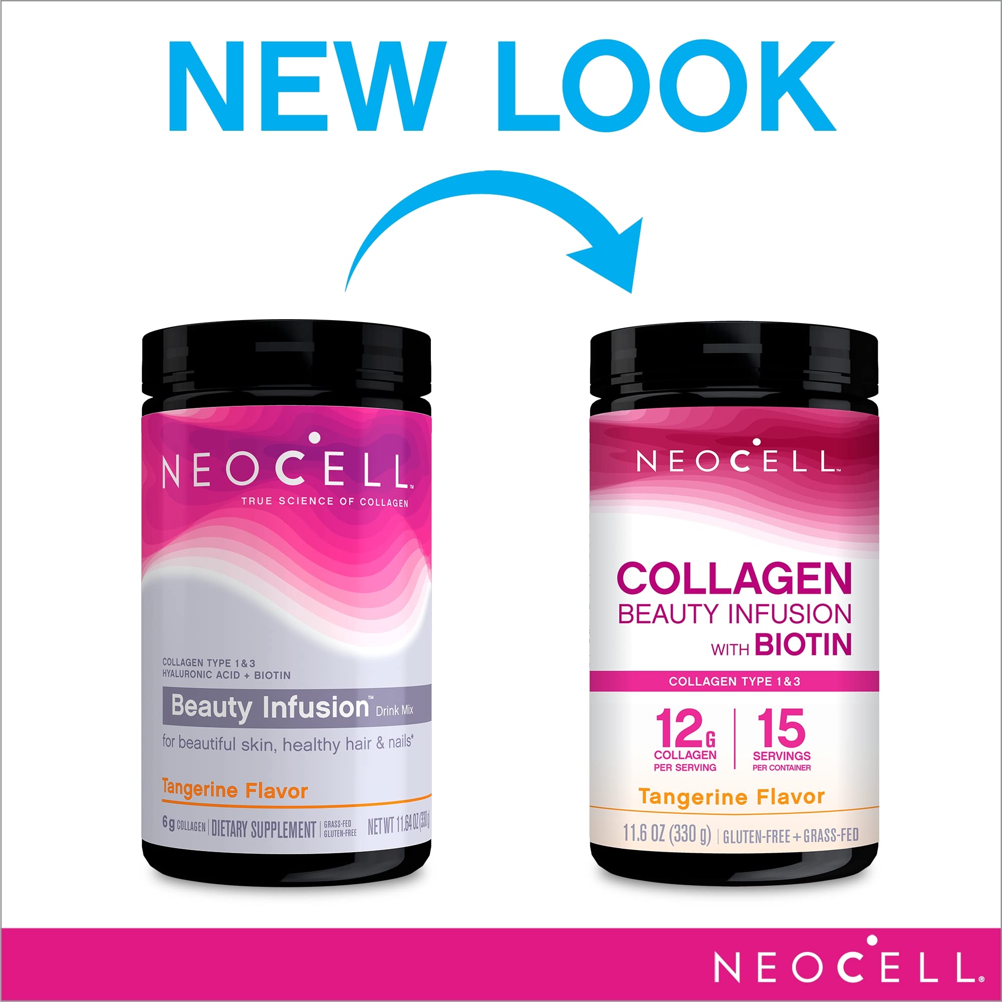 Foto 2 | Suplemento De Colágeno En Polvo Neocell Con Biotina, Vitamina C Y Ácido Hialurónico - Venta Internacional.