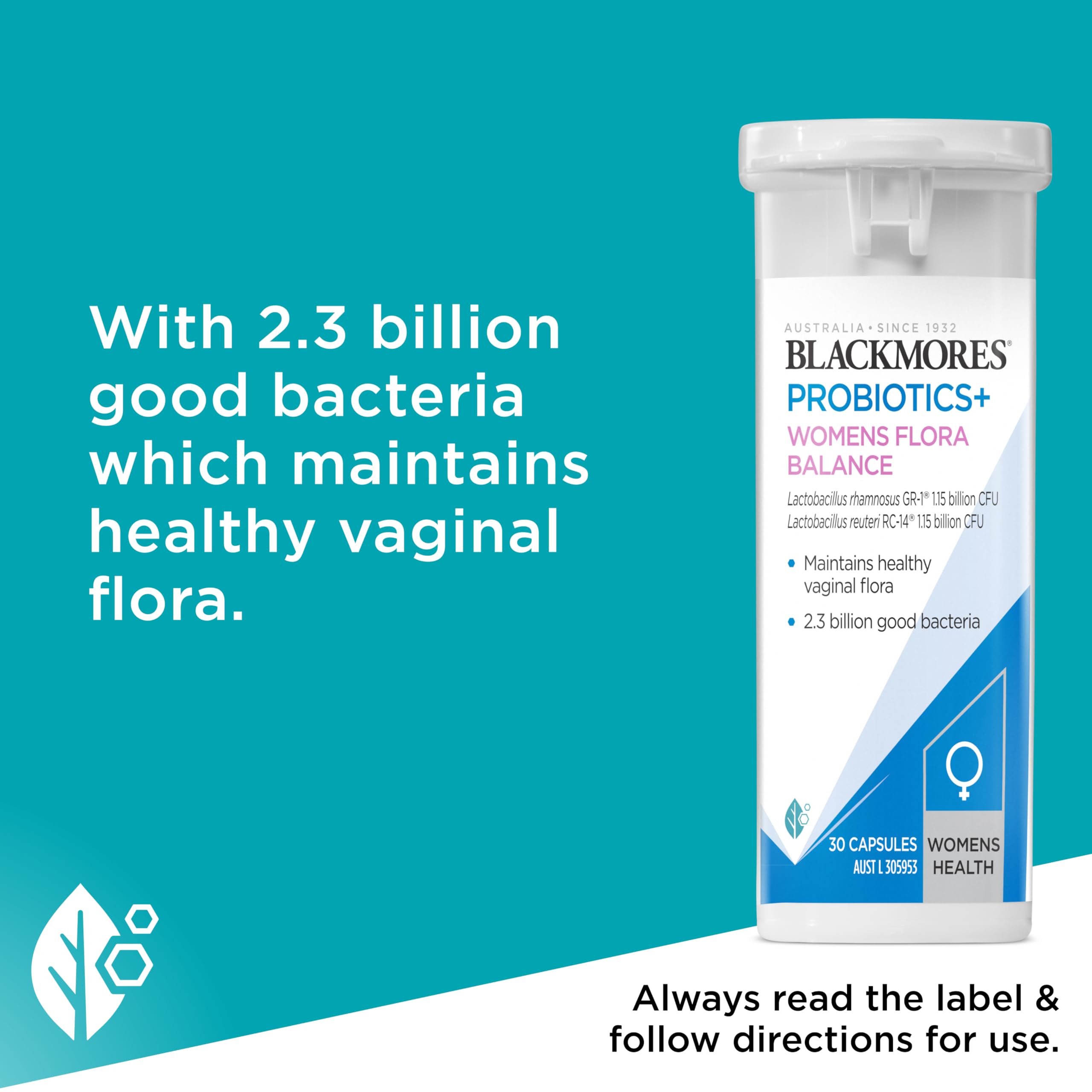Foto 3 pulgar | Suplemento Blackmores Probiotics+ Para Mujer Flora Balance 30 Cápsulas - Venta Internacional.