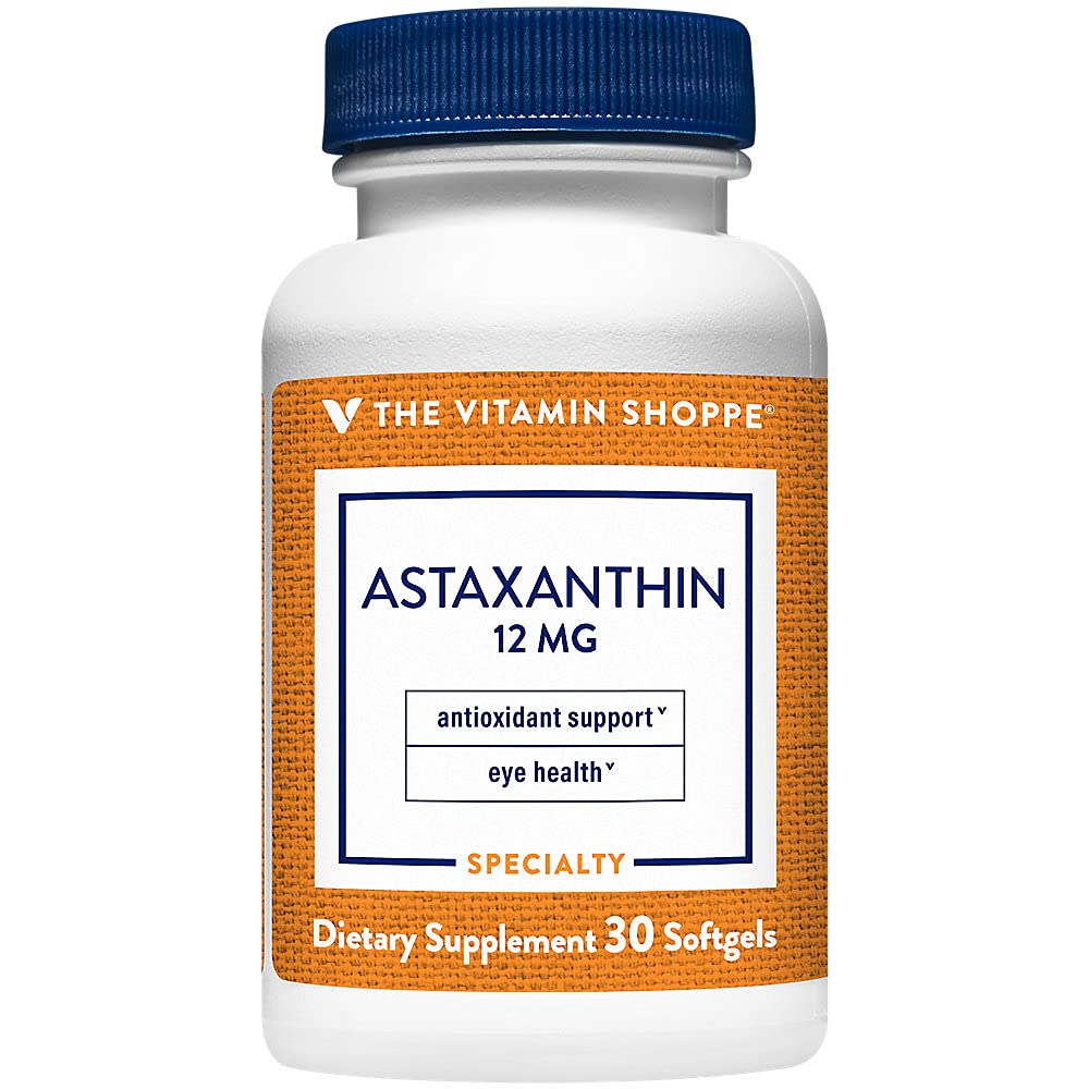 Foto 8 pulgar | Suplemento The Vitamin Shoppe De Astaxantina, 12 Mg, 30 Cápsulas Blandas - Venta Internacional.