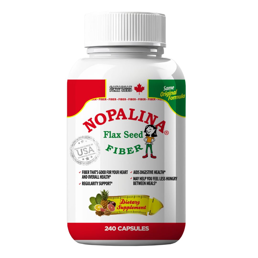 Foto 2 pulgar | Suplemento Nopalina Flax Seed Plus Capsules 240 Cápsulas - Venta Internacional.