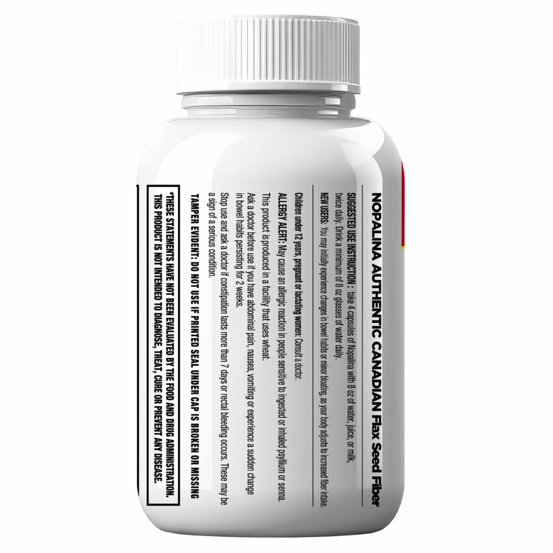 Foto 4 pulgar | Suplemento Nopalina Flax Seed Plus Capsules 240 Cápsulas - Venta Internacional.