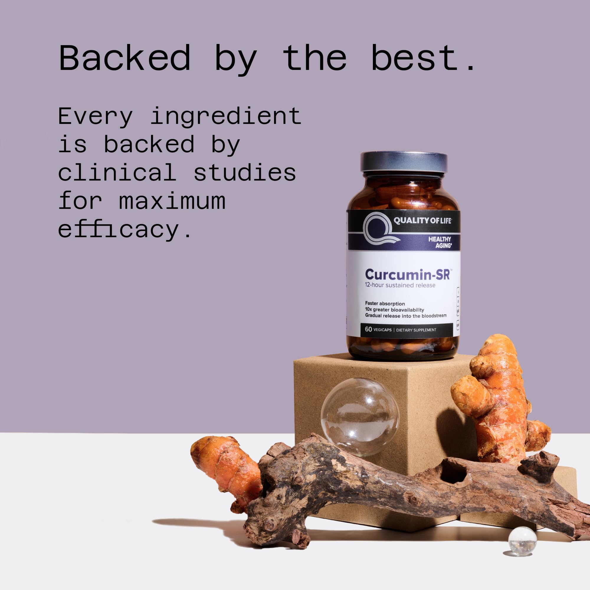 Foto 6 pulgar | Suplemento Quality Of Life Curcumin-sr 60 Vegicaps - Venta Internacional.