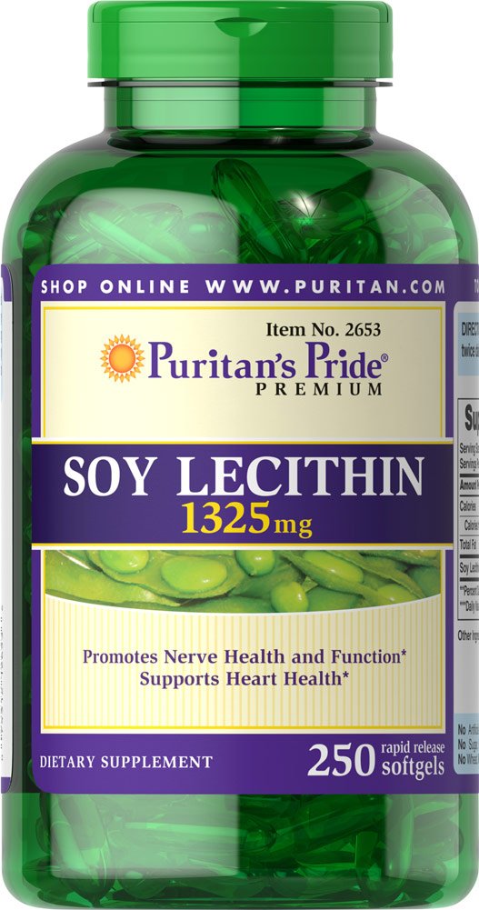 Foto 2 pulgar | Suplemento Puritan's Pride, Lecitina De Soja, 1325 Mg, Apoyo Cardíaco - Venta Internacional.