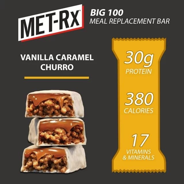Foto 4 pulgar | Barras De Proteína Met-rx Big 100 Colossal Vanilla Caramel Churro - Venta Internacional.