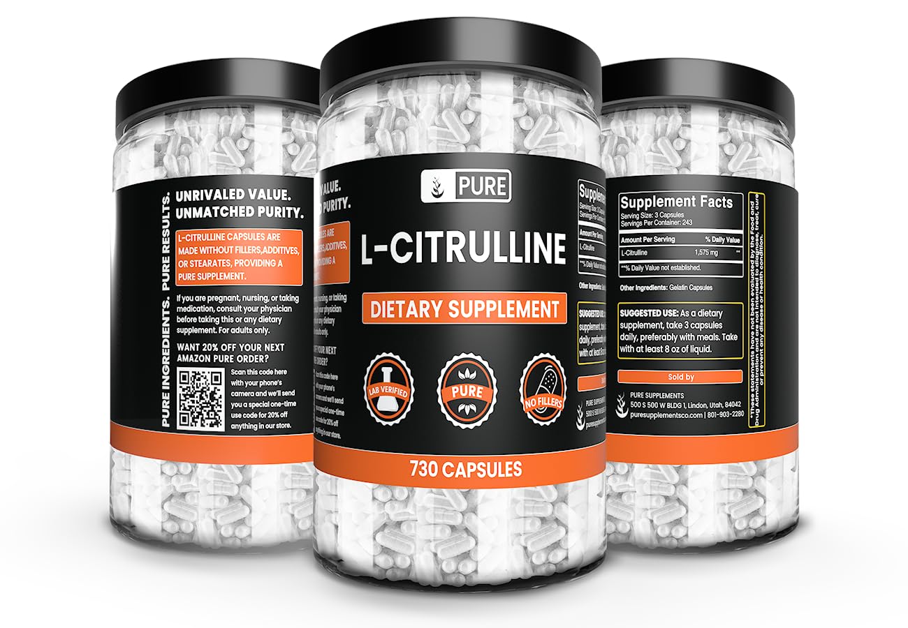 Foto 4 | Suplemento Pure Original Ingredients L-citrulina 730 Cápsulas - Venta Internacional.