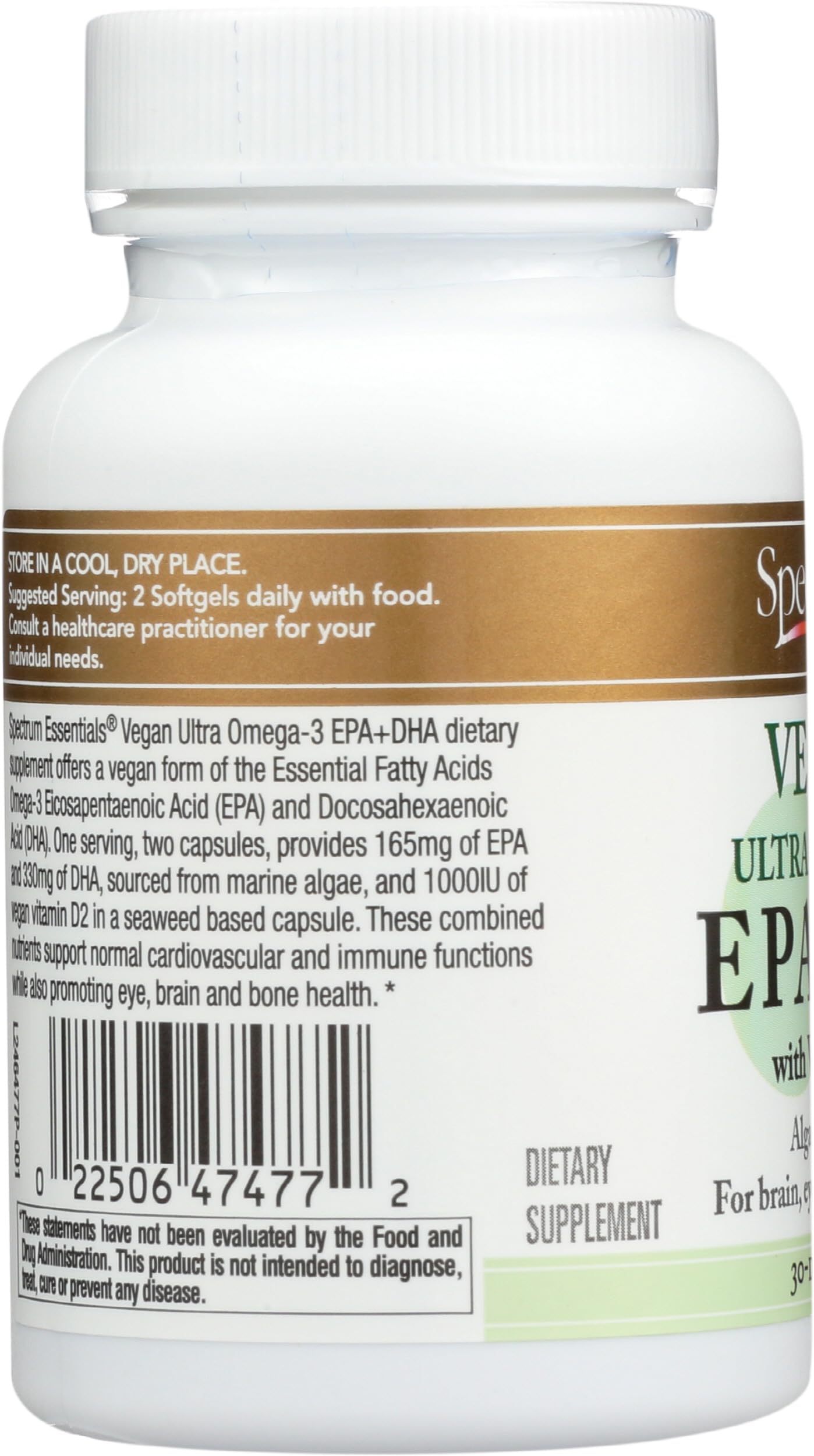 Foto 7 pulgar | Suplemento Spectrum Essentials Ultra Omega-3 Epa+dha Vegano - Venta Internacional.