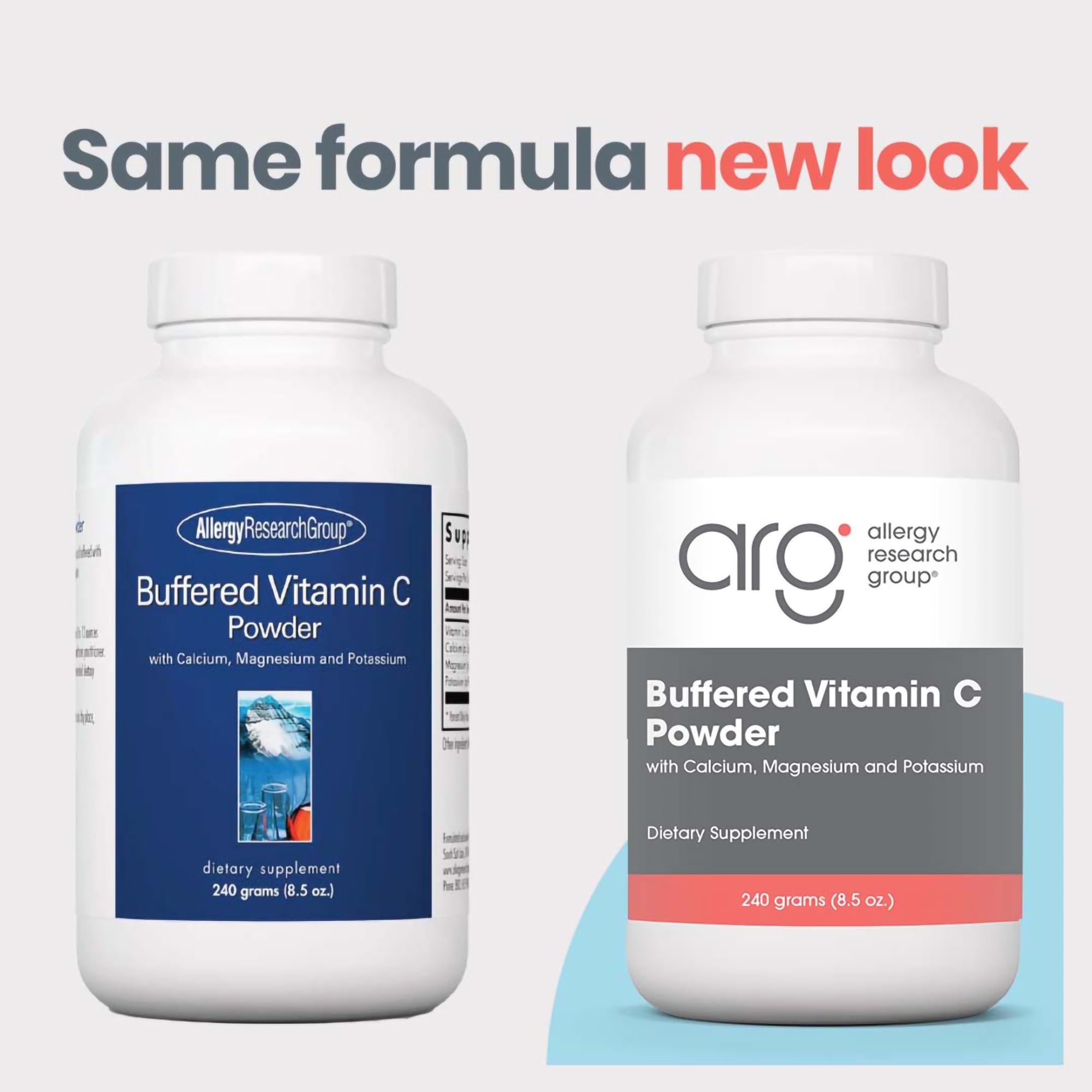 Foto 2 | Vitamina C En Polvo Allergy Research Group, Tamponada, 240 G - Venta Internacional.