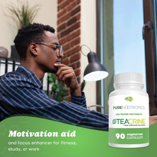Foto 6 pulgar | Suplemento Pure Nootropics Theacrine (teacrine) 100 Mg 90 Cápsulas - Venta Internacional.