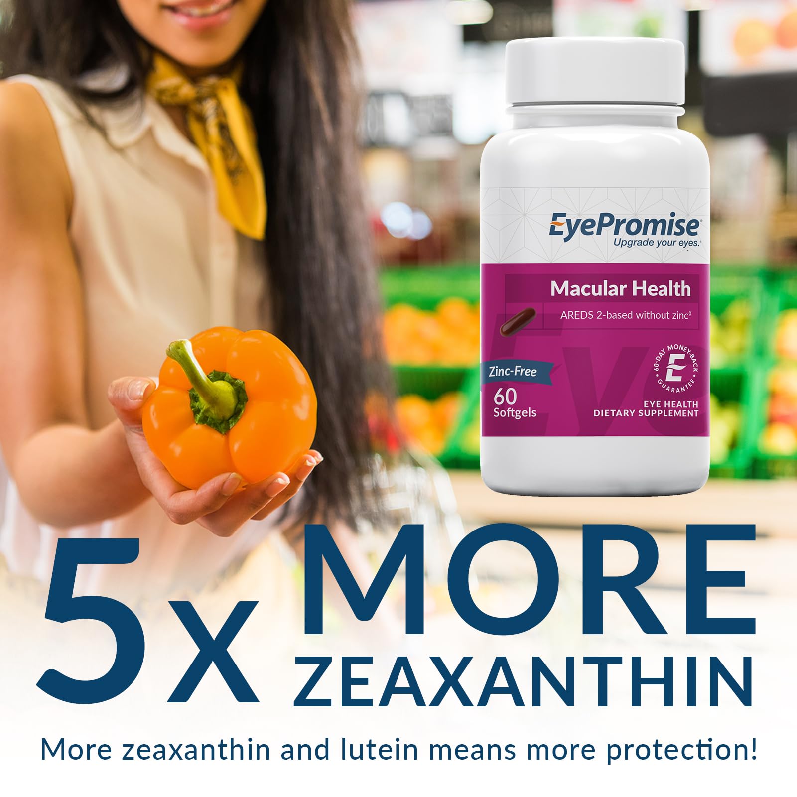 Foto 7 | Vitamina Ocular Eyepromise Macular Health 60 Cápsulas De Gelatina Blanda - Venta Internacional.
