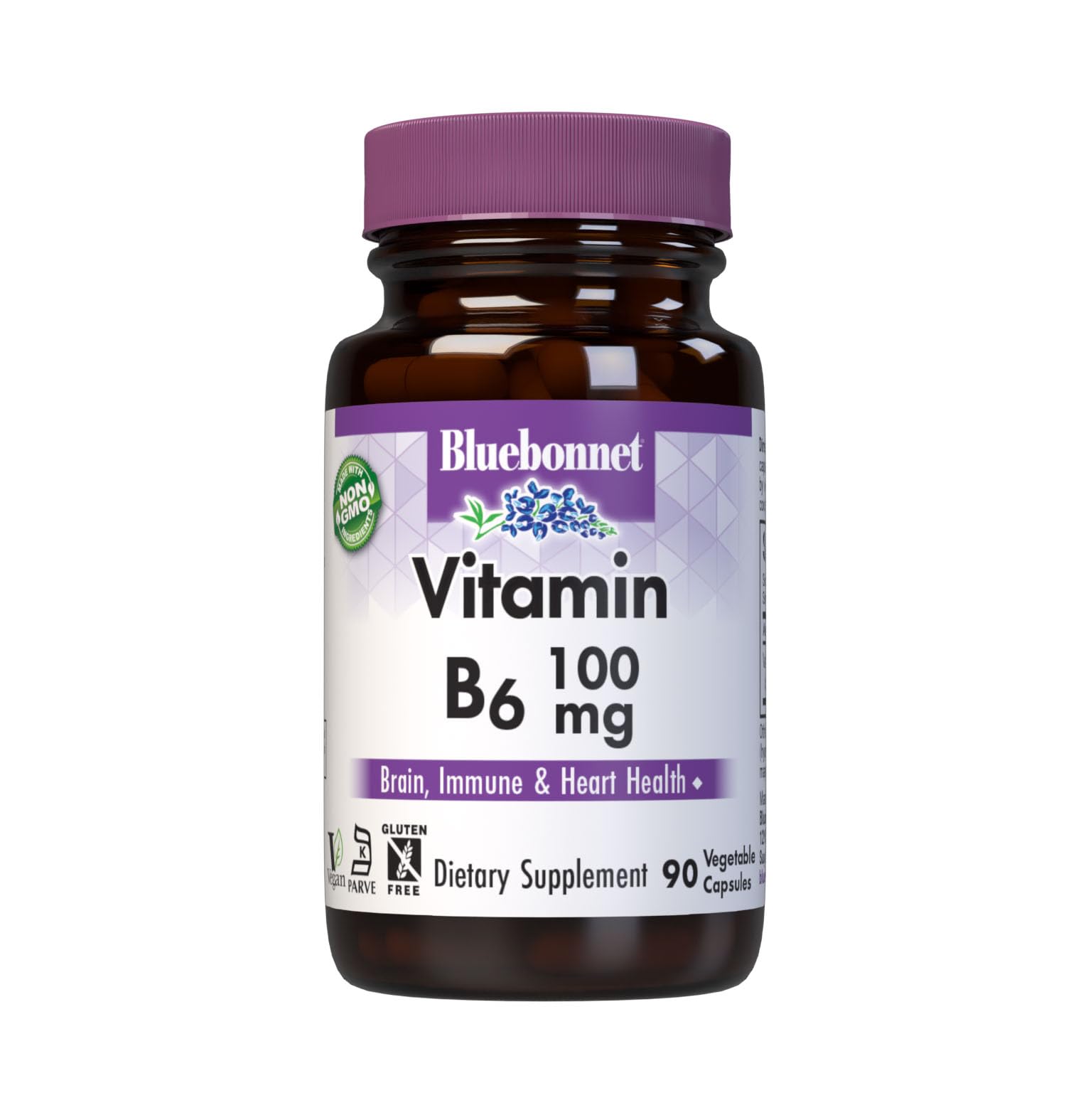 Foto 2 pulgar | Suplemento Bluebonnet Nutrition De Vitamina B6 100 Mg 90 Cápsulas - Venta Internacional.