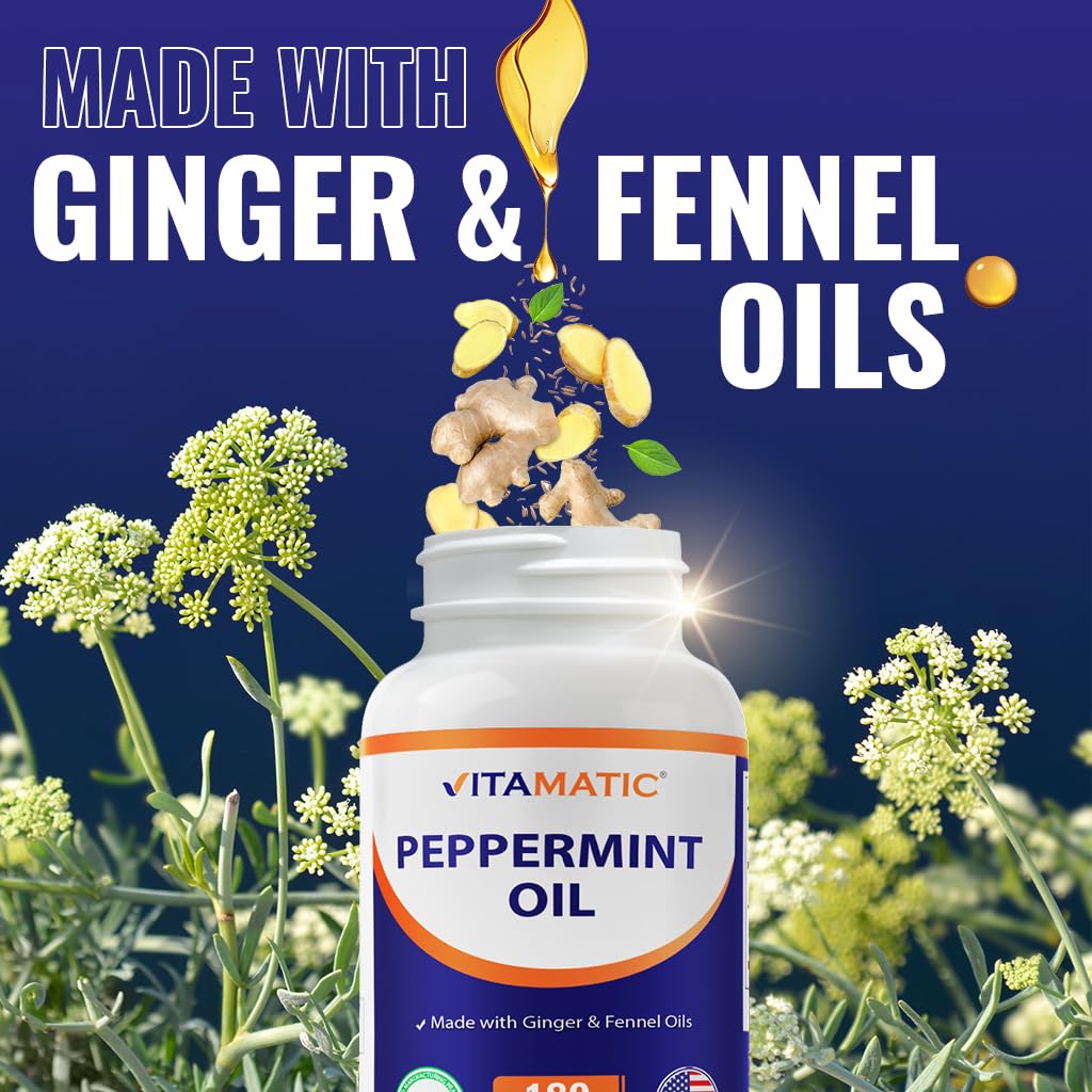 Foto 4 | Suplemento Vitamatic En Gel De Aceite De Menta, 550 Mg, 180 Cápsulas Blandas - Venta Internacional.