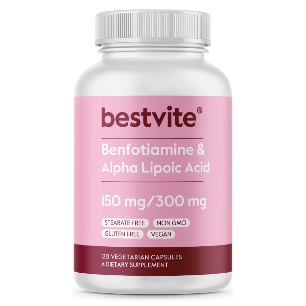 Foto 2 pulgar | Suplemento Bestvite Benfotiamina 150 Mg/ácido Alfa Lipoico 300 Mg - Venta Internacional.