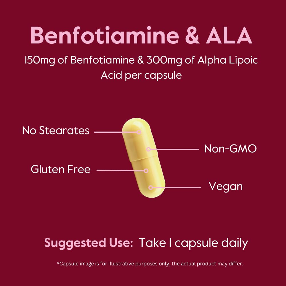 Foto 7 pulgar | Suplemento Bestvite Benfotiamina 150 Mg/ácido Alfa Lipoico 300 Mg - Venta Internacional.
