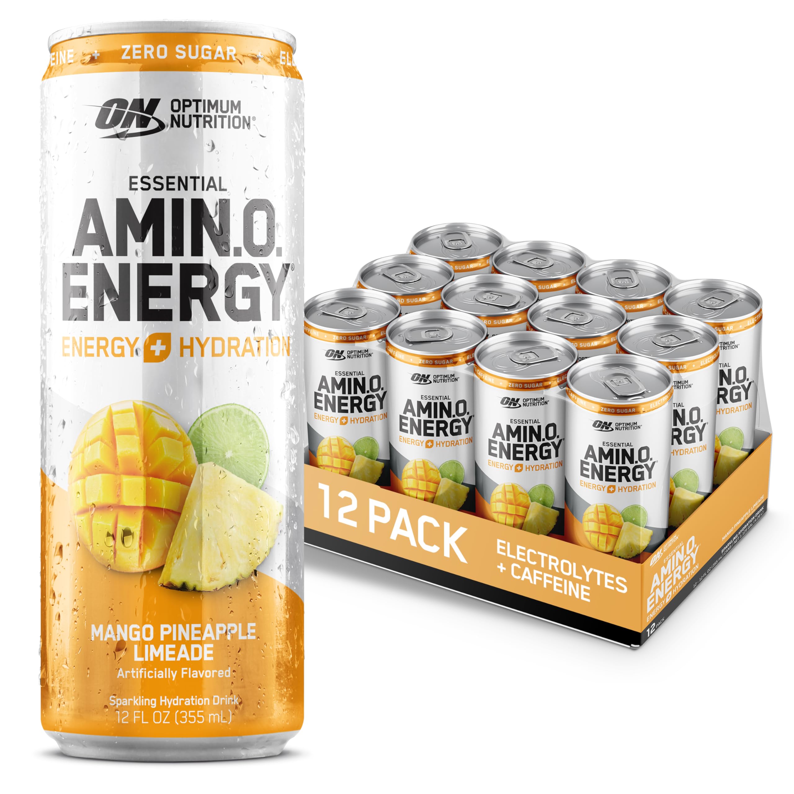 Foto 1 | Bebida Hidratante Optimum Nutrition Amino Energy, 355 Ml, Paquete De 12 - Venta Internacional.