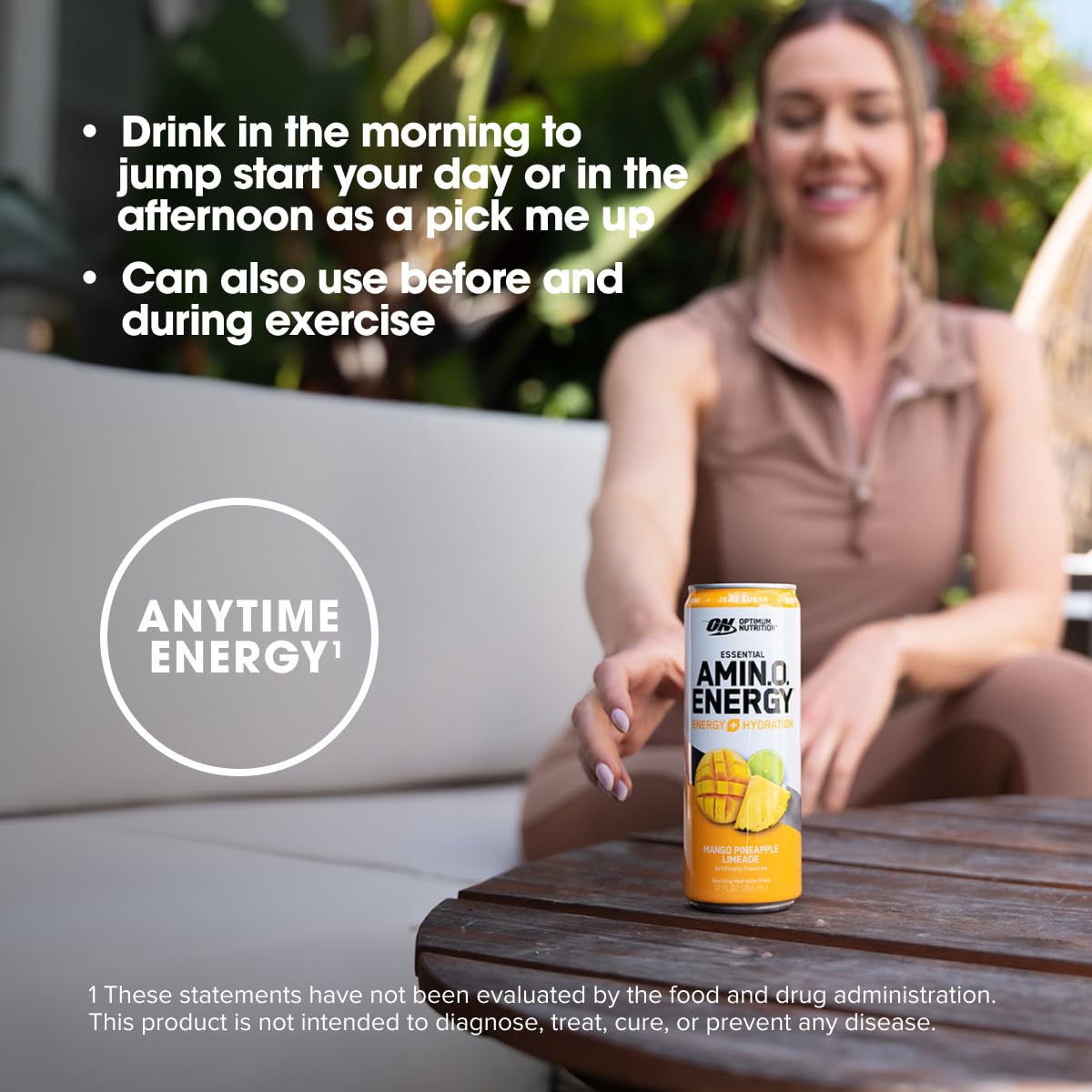 Foto 5 | Bebida Hidratante Optimum Nutrition Amino Energy, 355 Ml, Paquete De 12 - Venta Internacional.