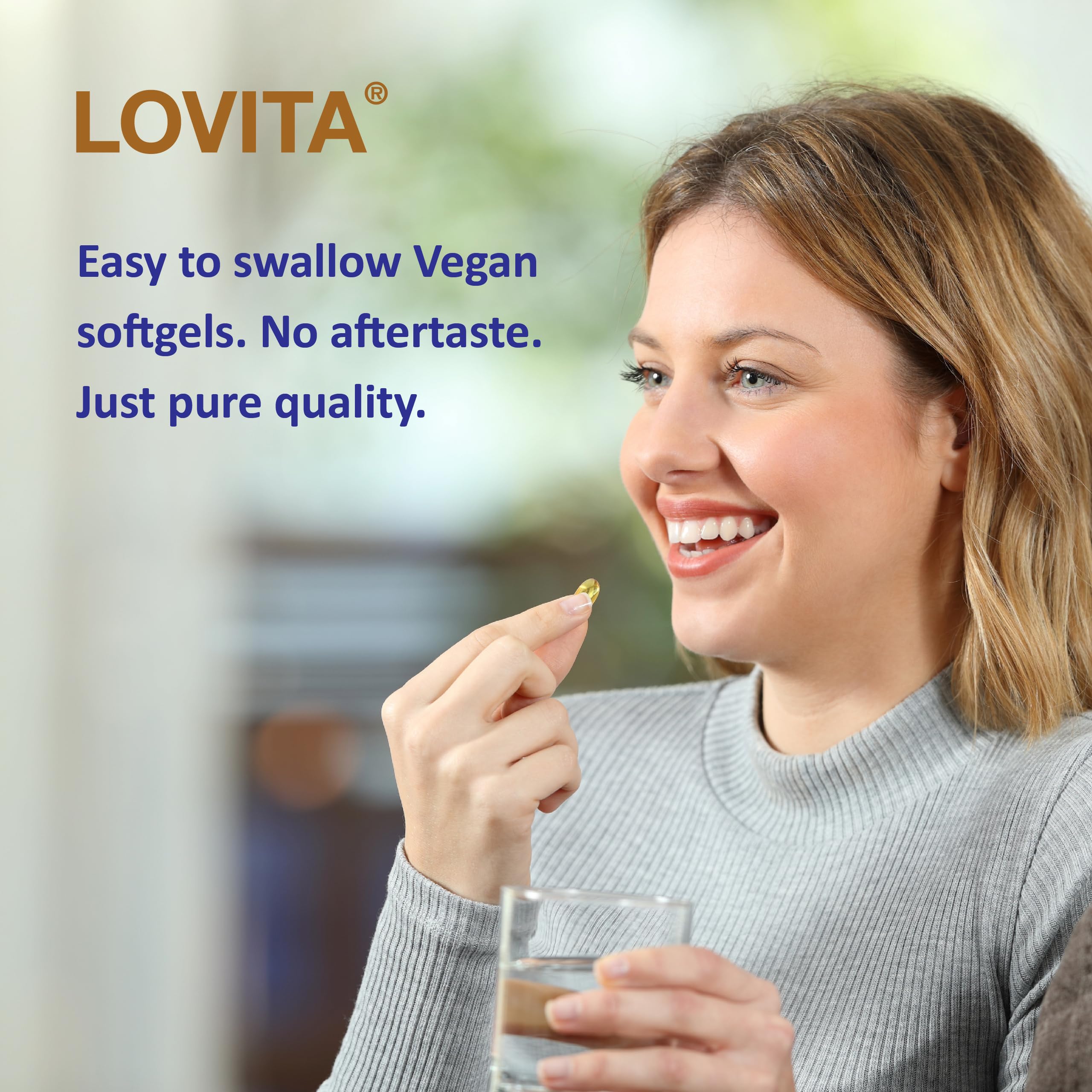 Foto 5 | Suplemento Lovita Aceite De Linaza Orgánico Prensado En Frío 180 Soft - Venta Internacional.