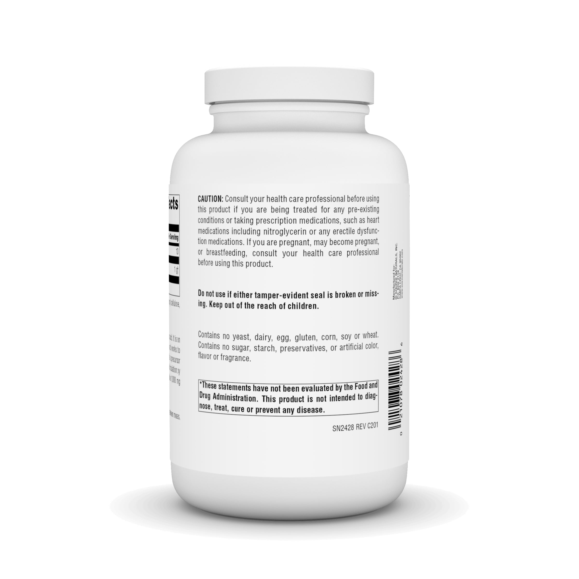 Foto 4 pulgar | Supplement Source Naturals, Forma Libre De L-arginina, 1000 Mg, 200 G - Venta Internacional.