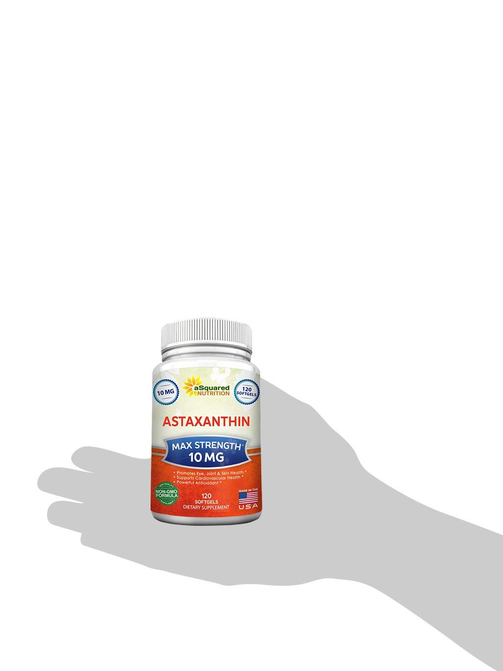 Foto 8 pulgar | Suplemento Asquared Nutrition, Astaxantina, 10 Mg, 120 Cápsulas Blandas - Venta Internacional.