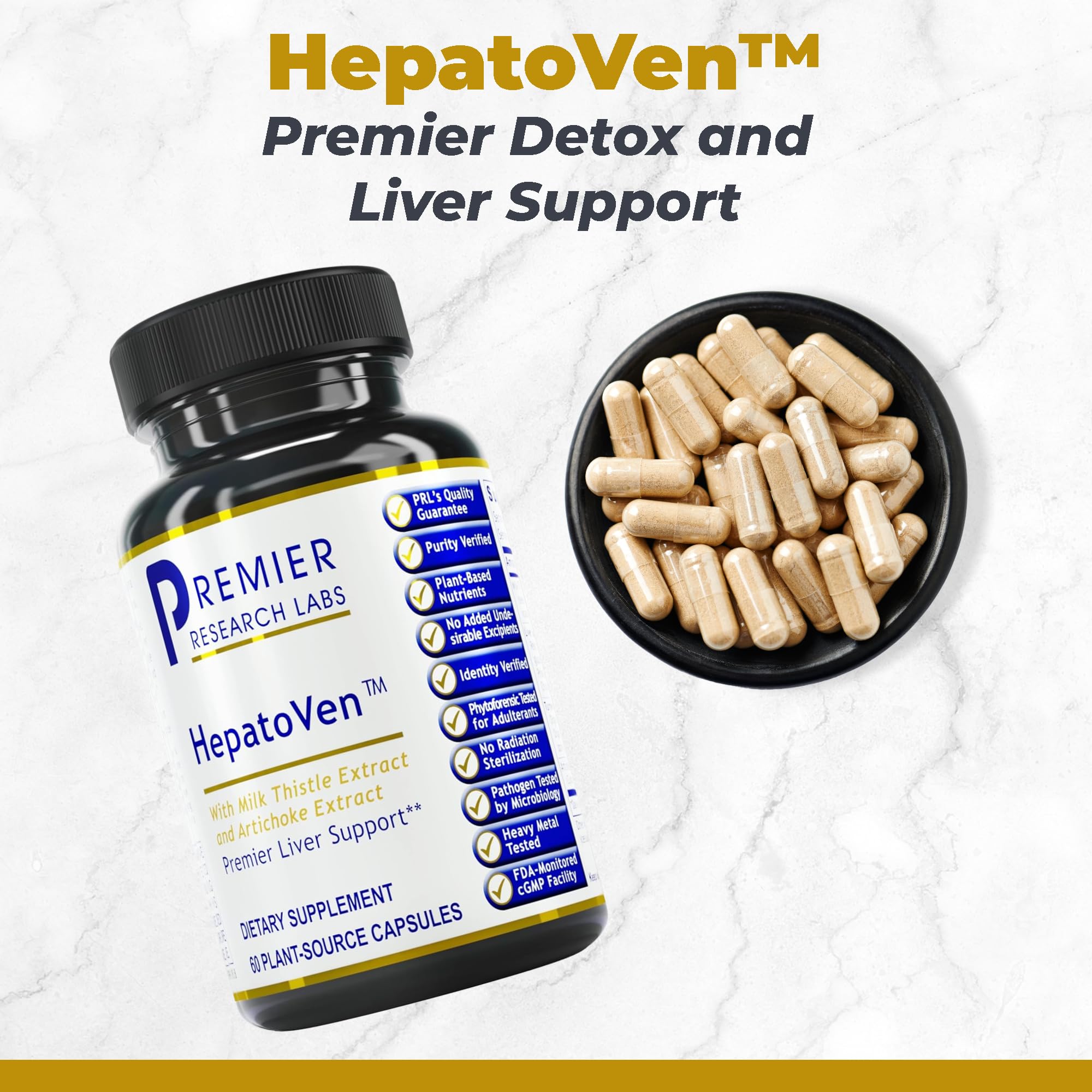 Foto 3 pulgar | Suplemento Hepatoven Liver Support De Premier Research Labs 60 Cápsulas - Venta Internacional.
